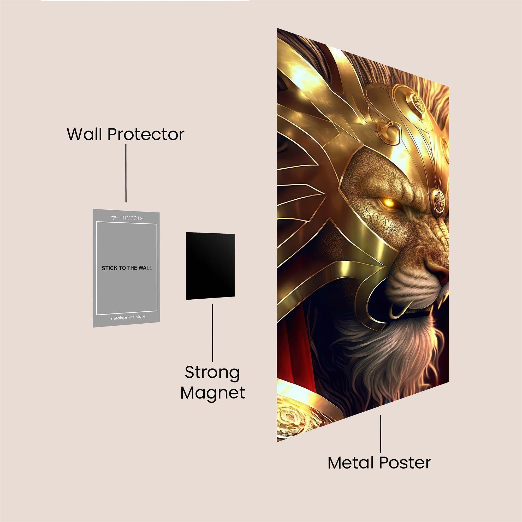 Lion Majesty Safe Wall Magnetic / M