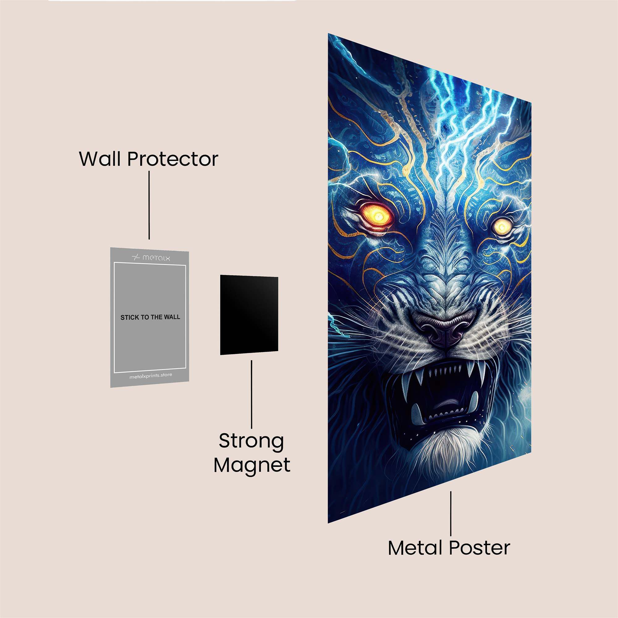 Storm Lion Safe Wall Magnetic / M
