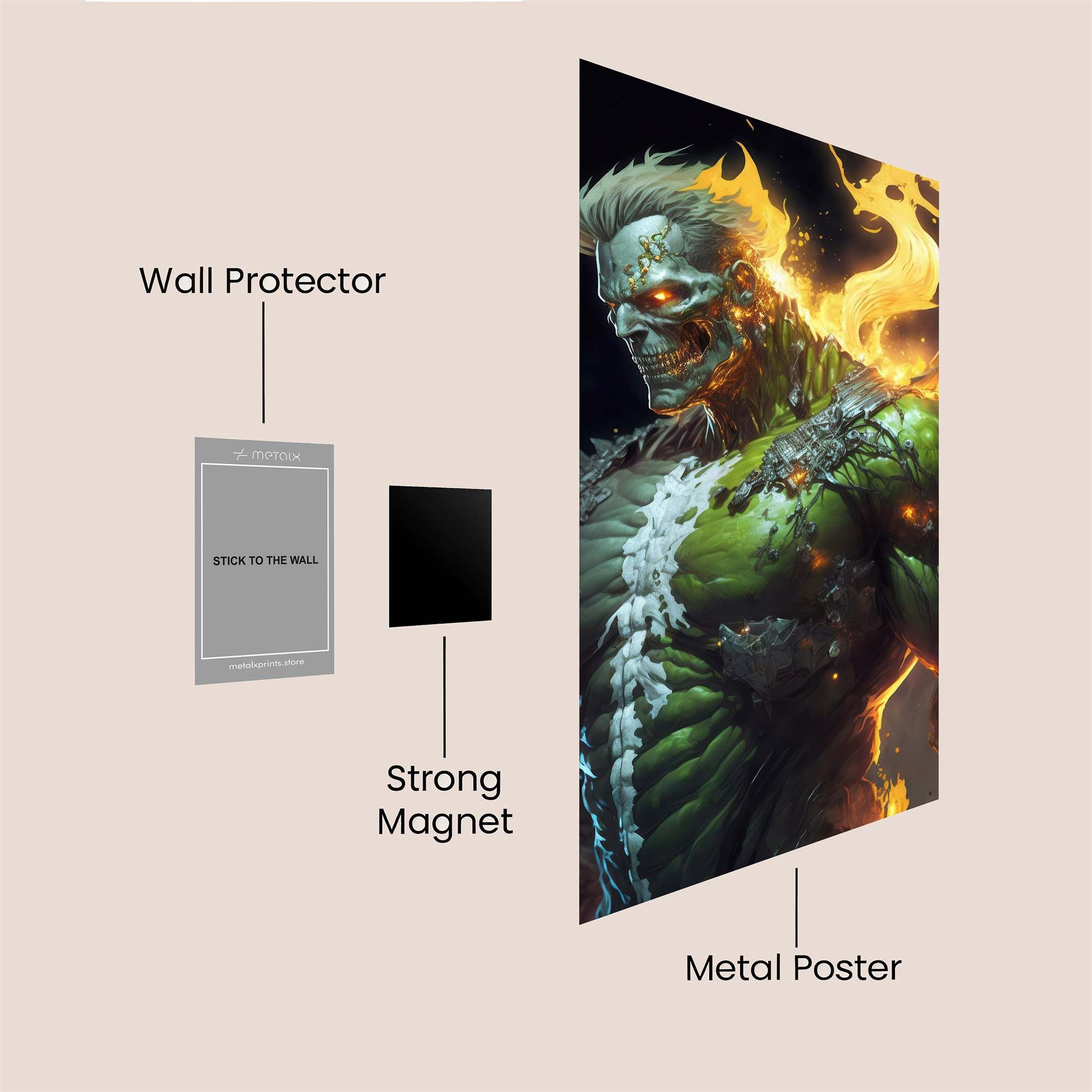 Inferno Titan Safe Wall Magnetic / M