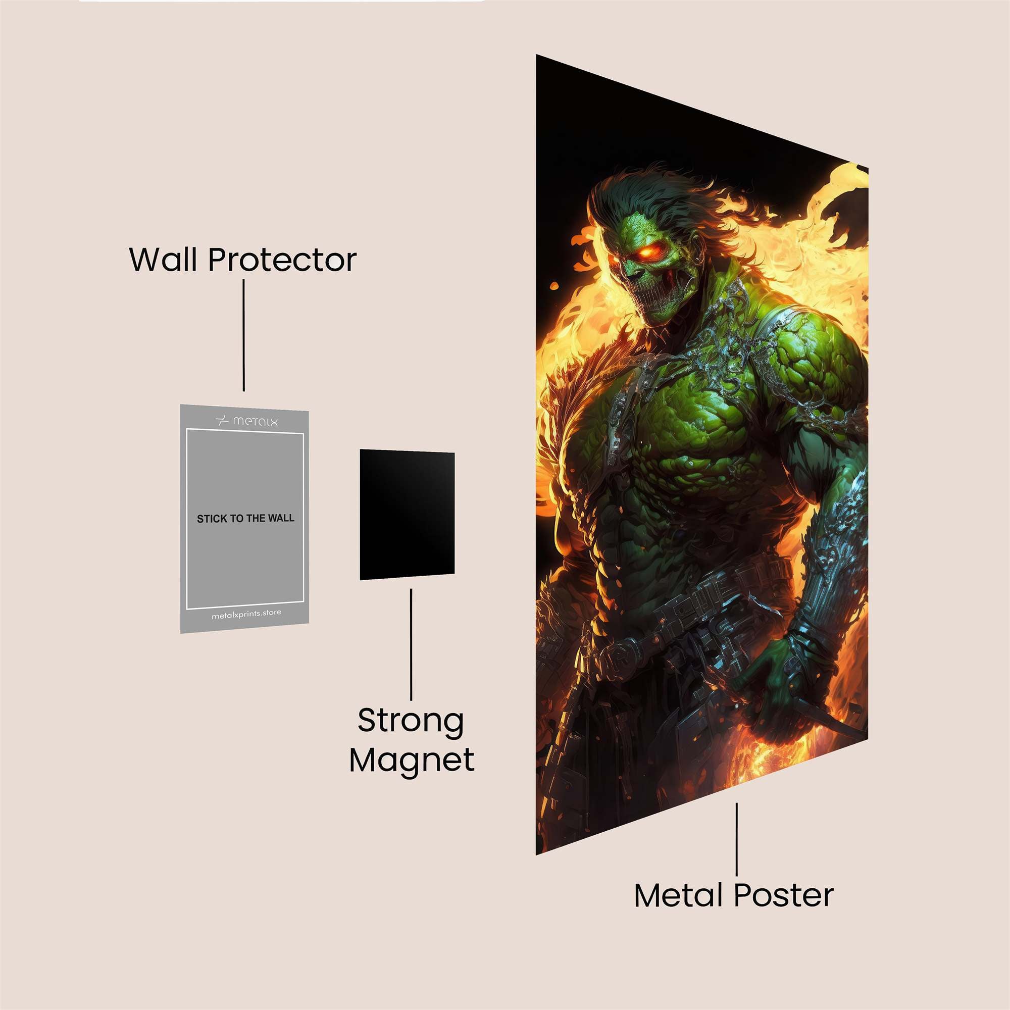 Infernal Fury Safe Wall Magnetic / M