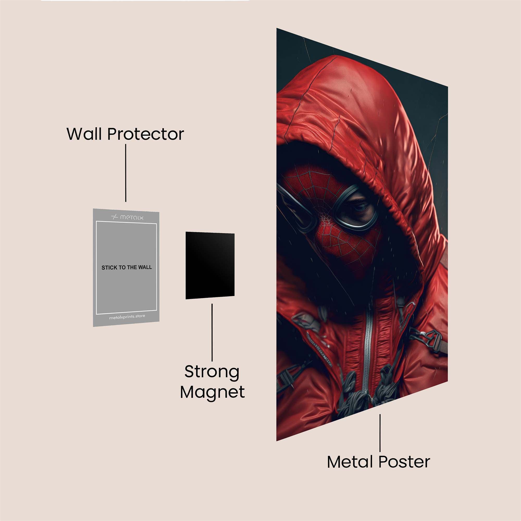 Webbed Vigilance Safe Wall Magnetic / M