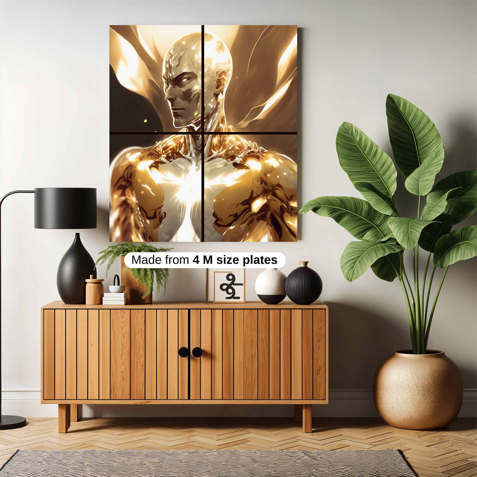 Golden Luminescence Safe Wall Magnetic / M