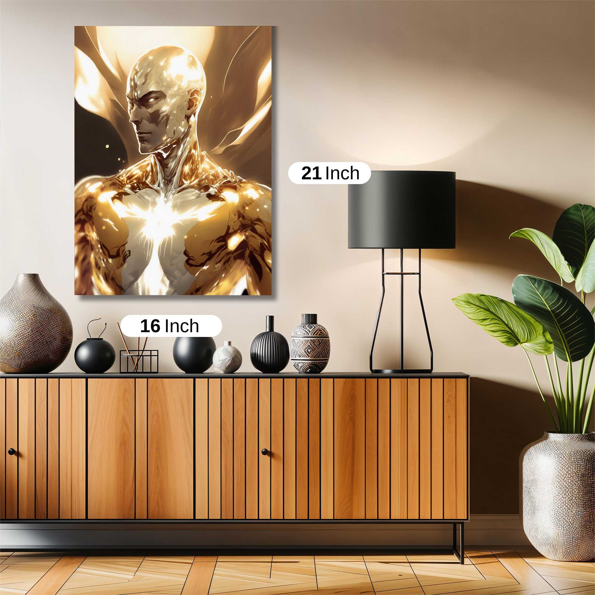 Golden Luminescence Safe Wall Magnetic / M