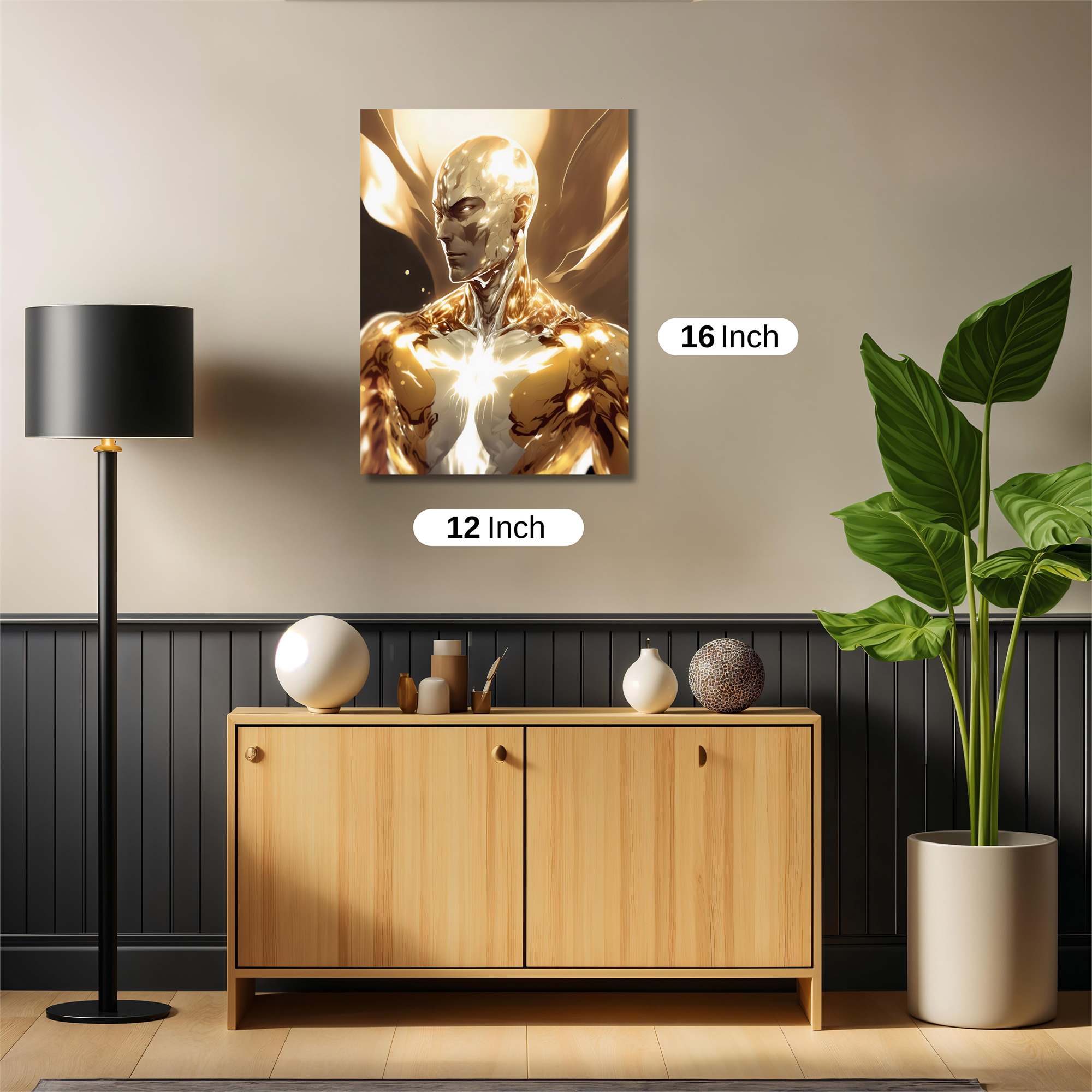 Golden Luminescence Safe Wall Magnetic / M