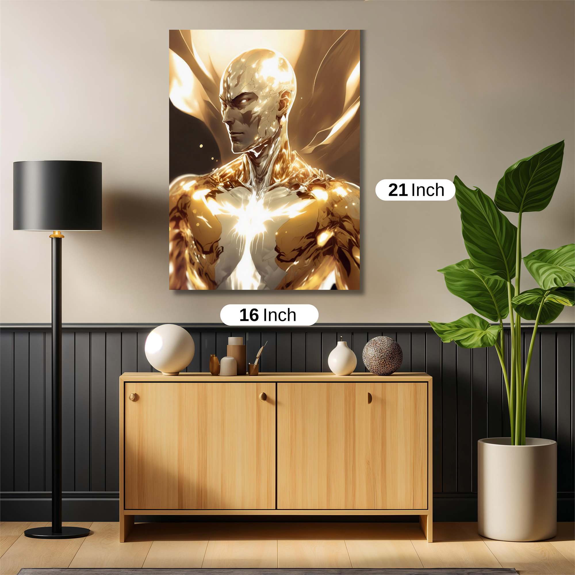 Golden Luminescence Safe Wall Magnetic / M