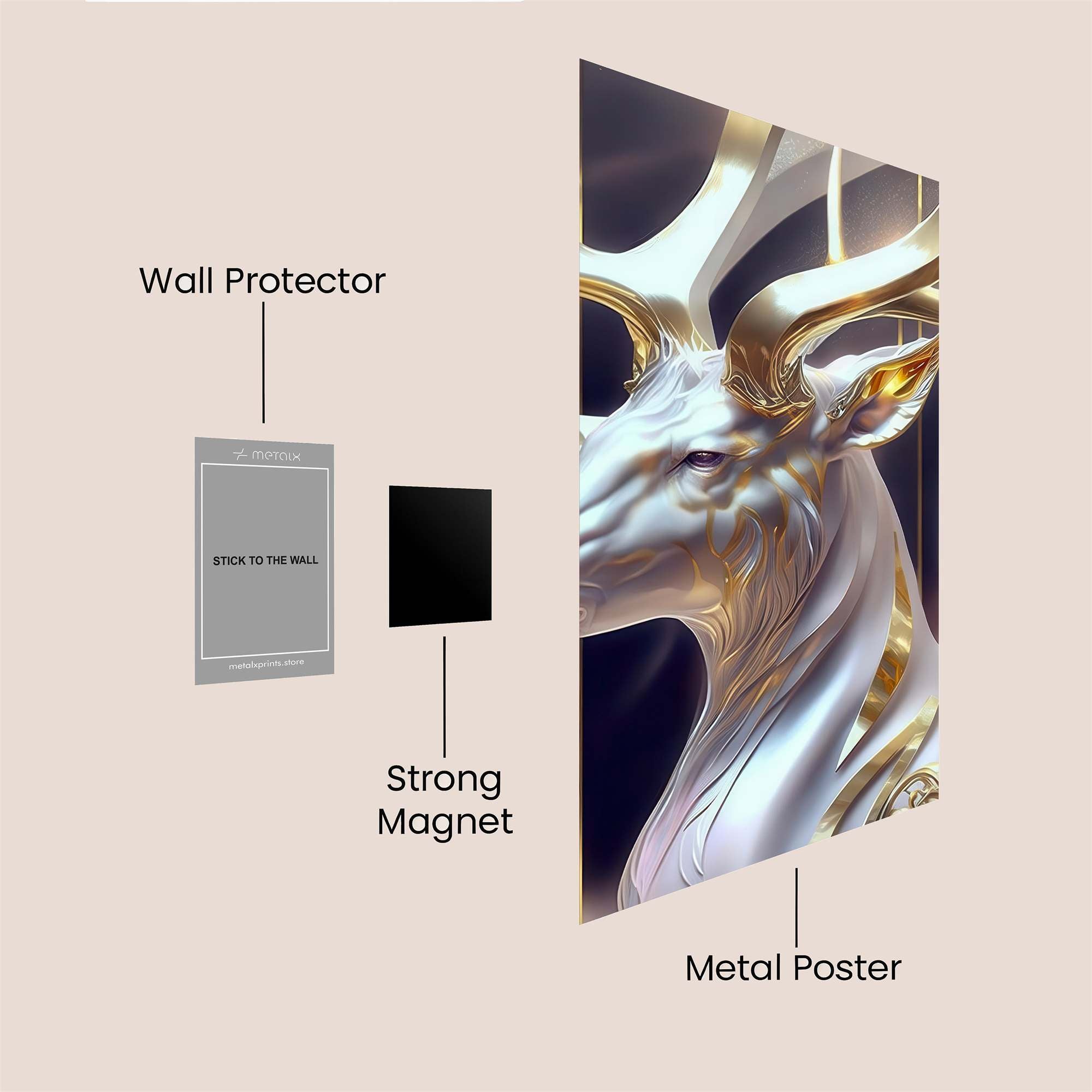 Golden Majesty Safe Wall Magnetic / M