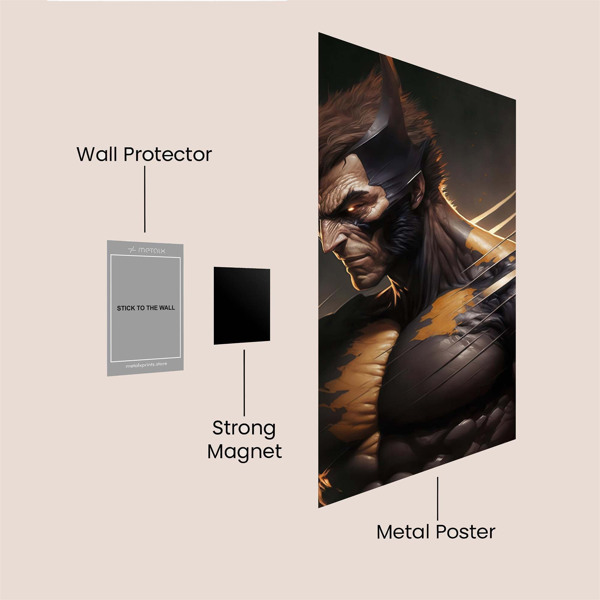 Wolverine Ferocity Safe Wall Magnetic / M