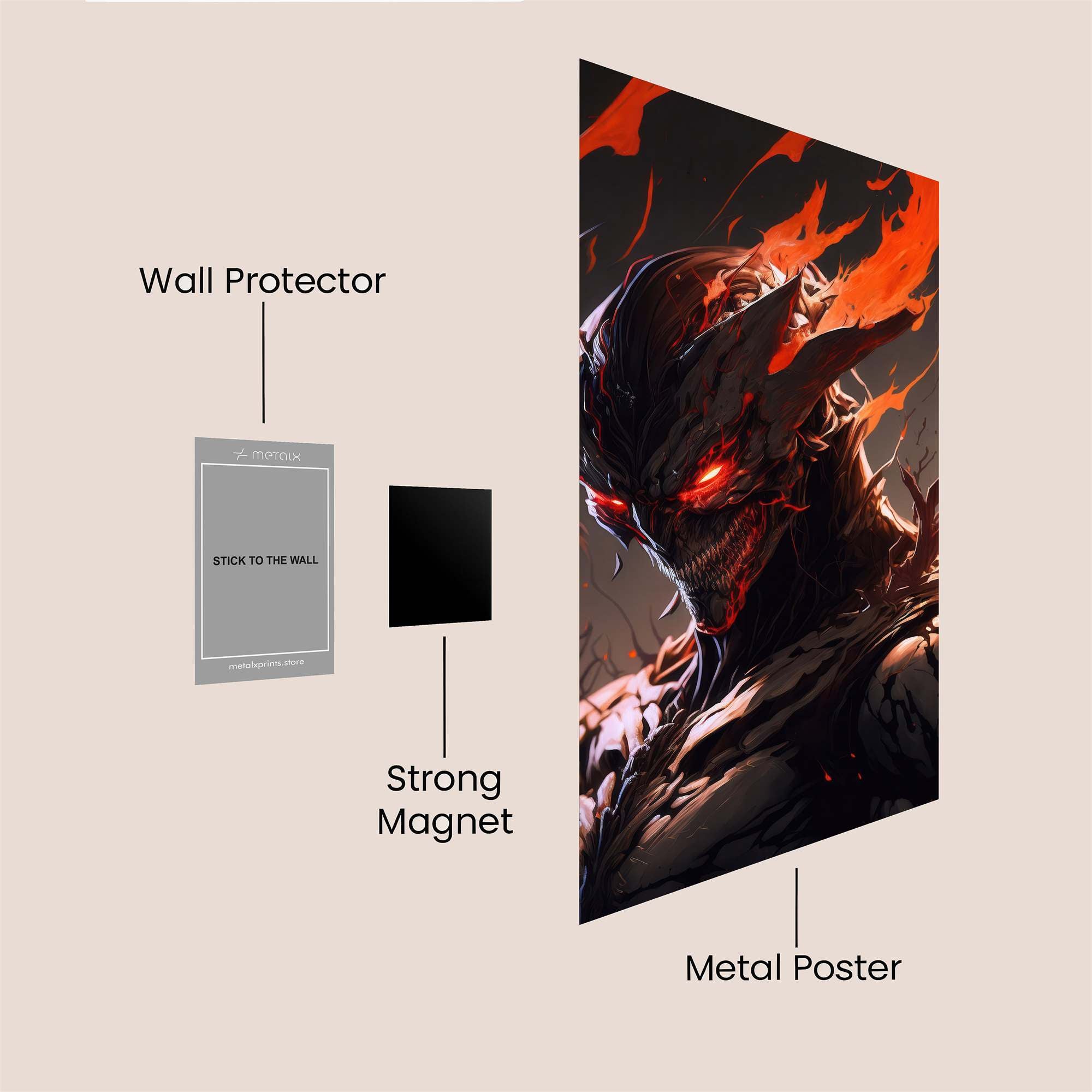Infernal Fury Safe Wall Magnetic / M