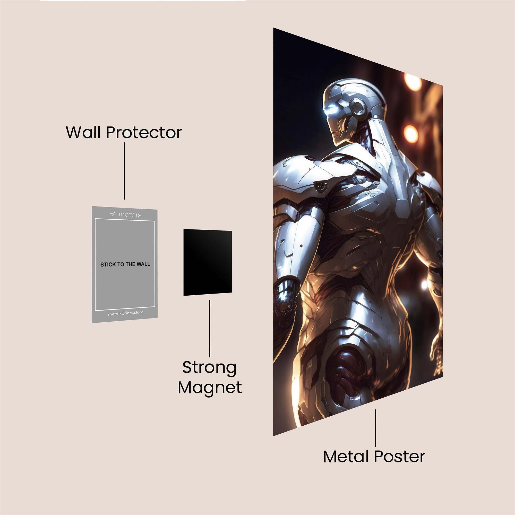 Armored Elegance Safe Wall Magnetic / M