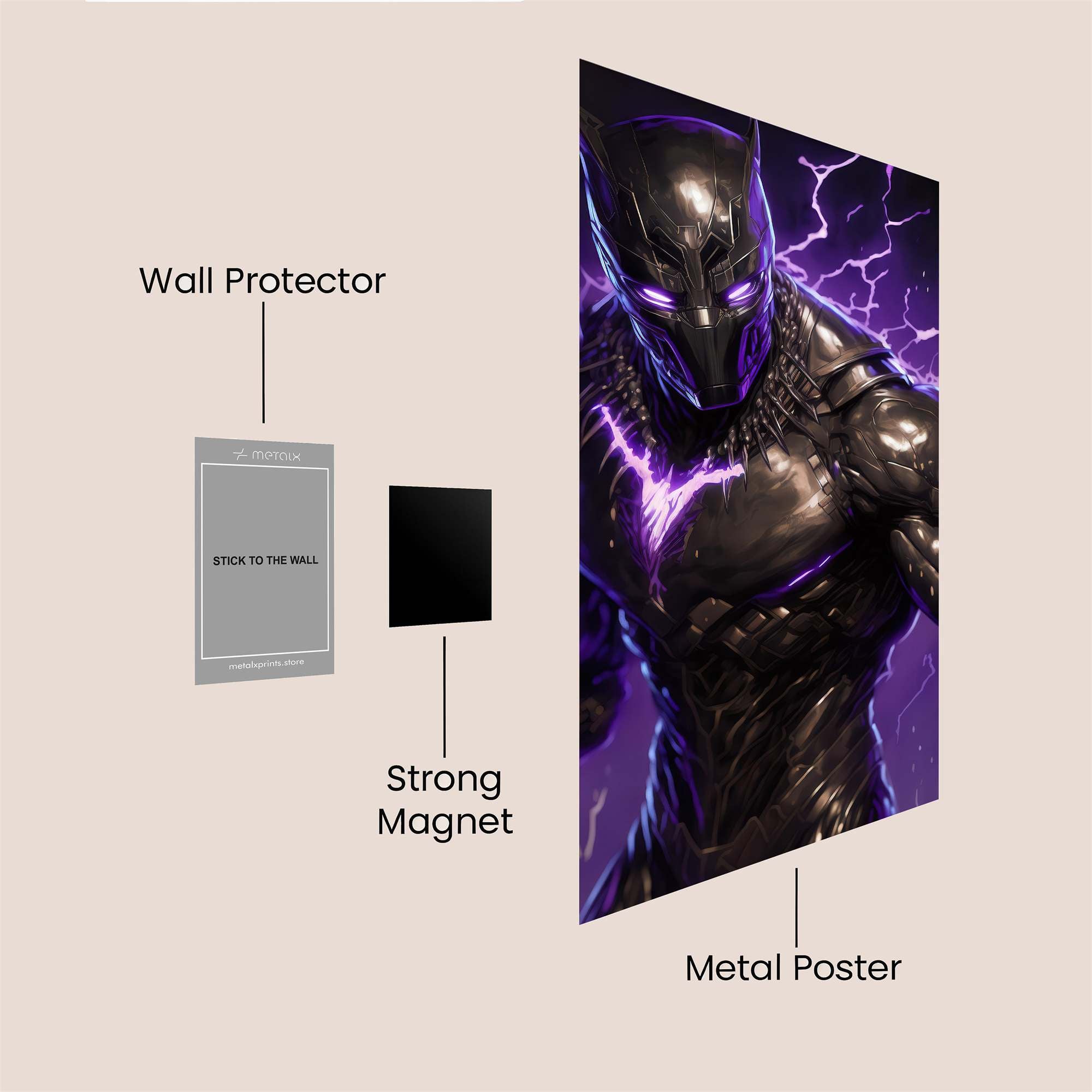 Panther Reverie Safe Wall Magnetic / M