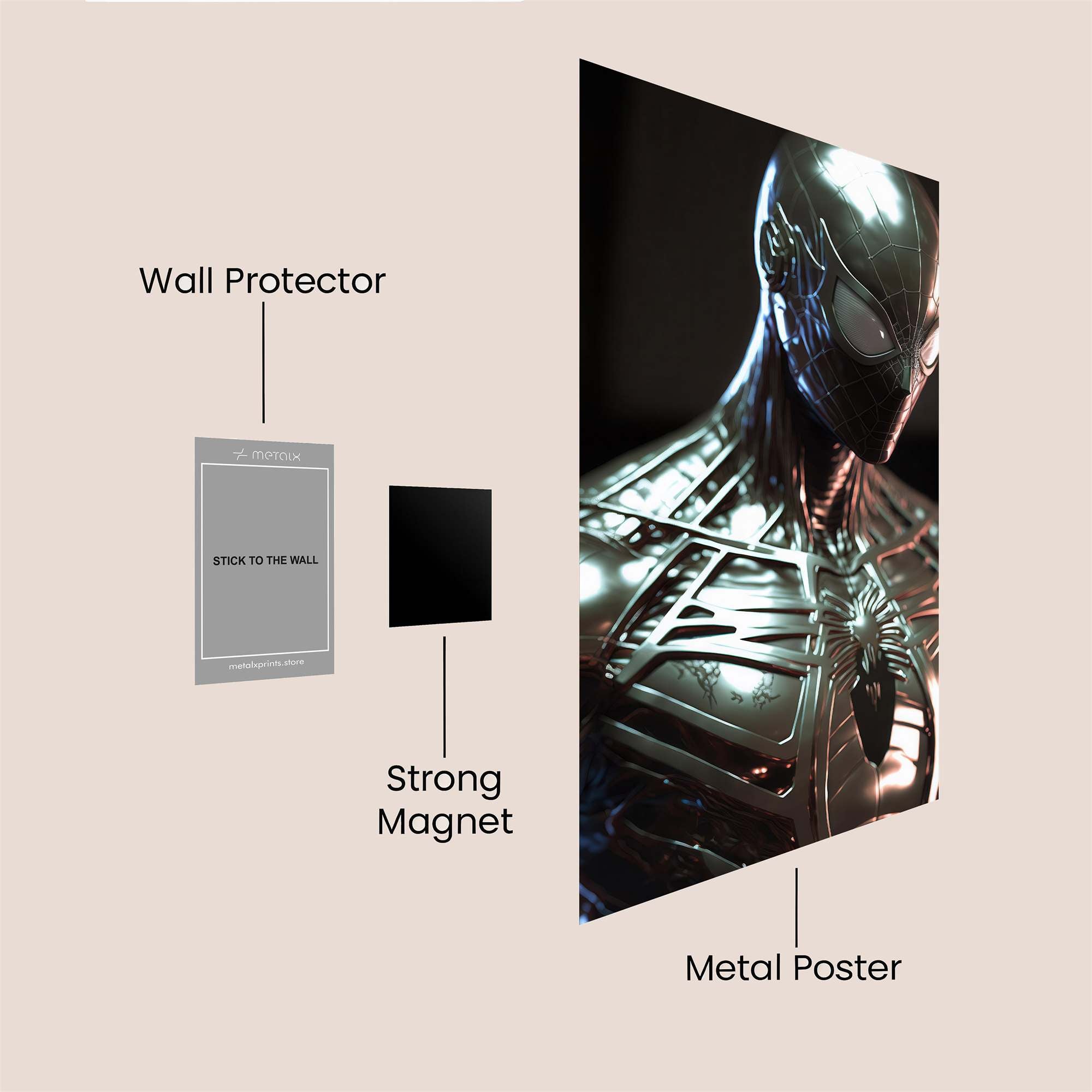 Metallic Guardian Safe Wall Magnetic / M
