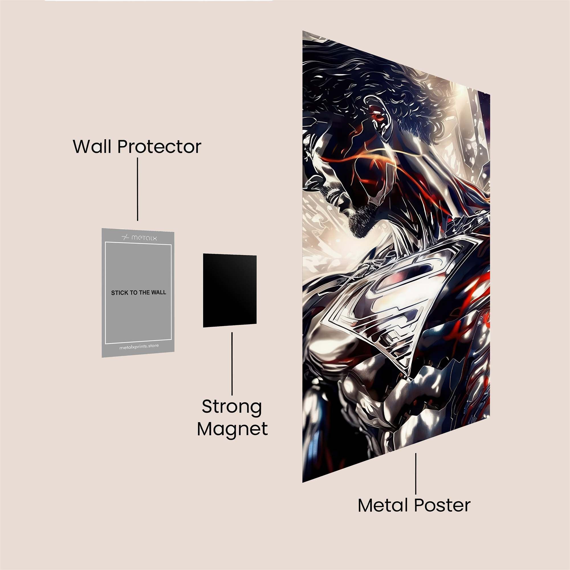 Superman Majesty Safe Wall Magnetic / M