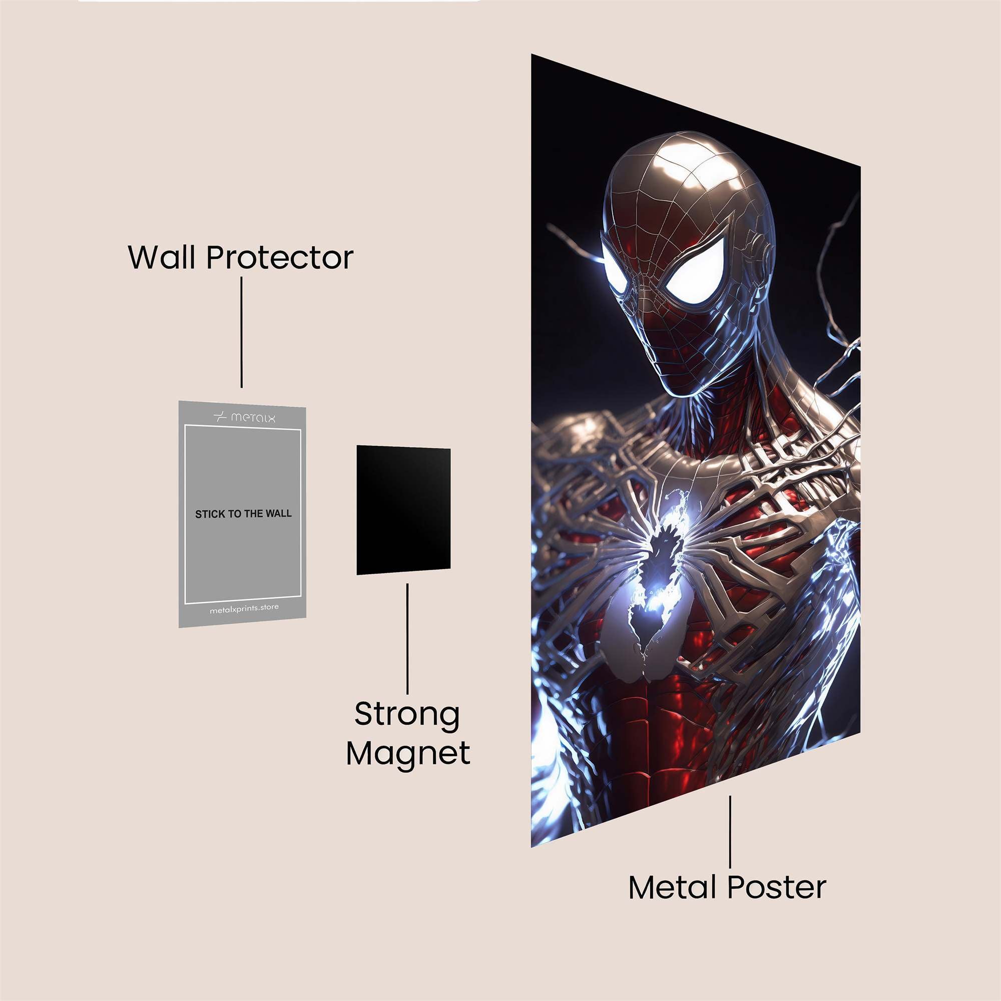 Spidey Luminous Safe Wall Magnetic / M
