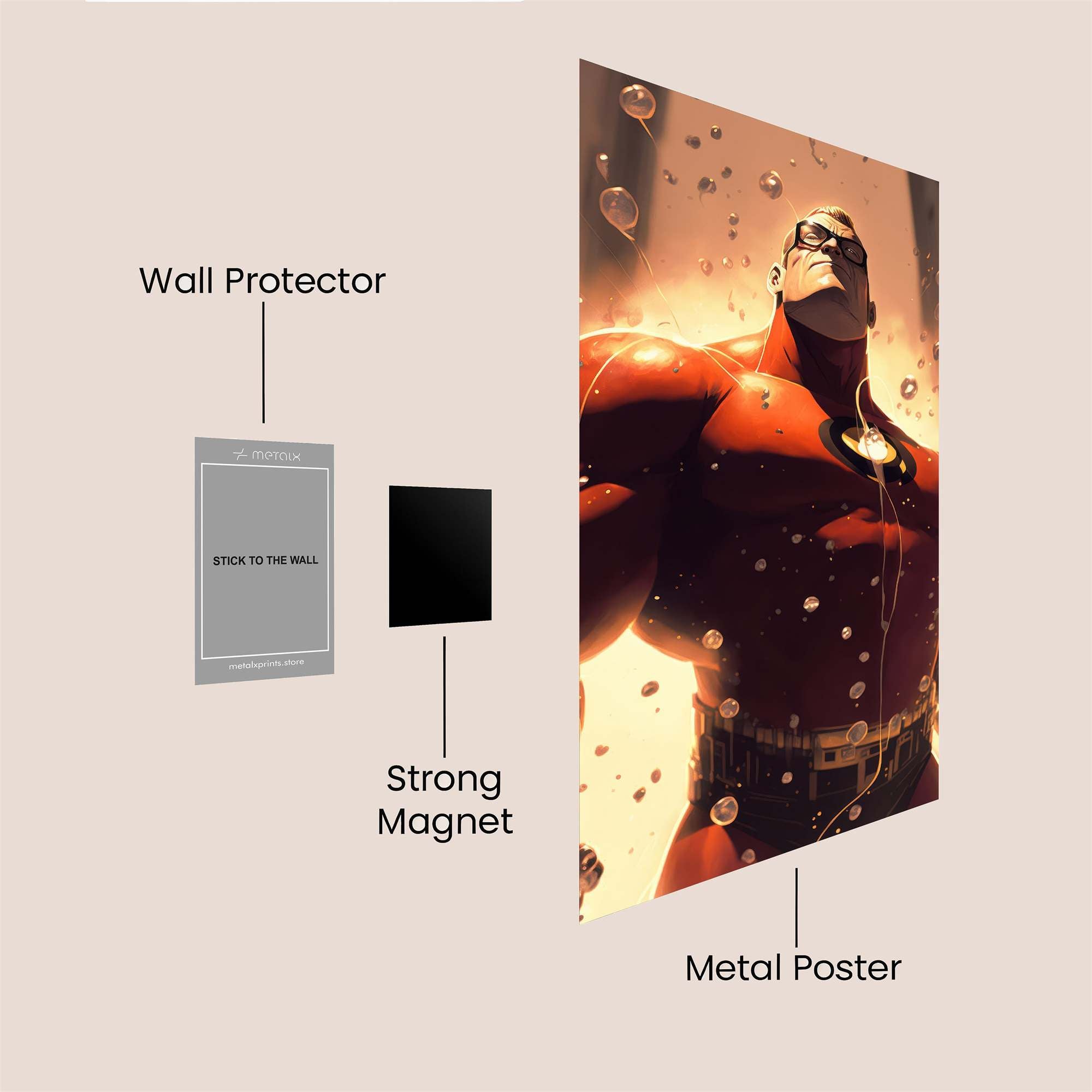 Invincible Resolve Safe Wall Magnetic / M