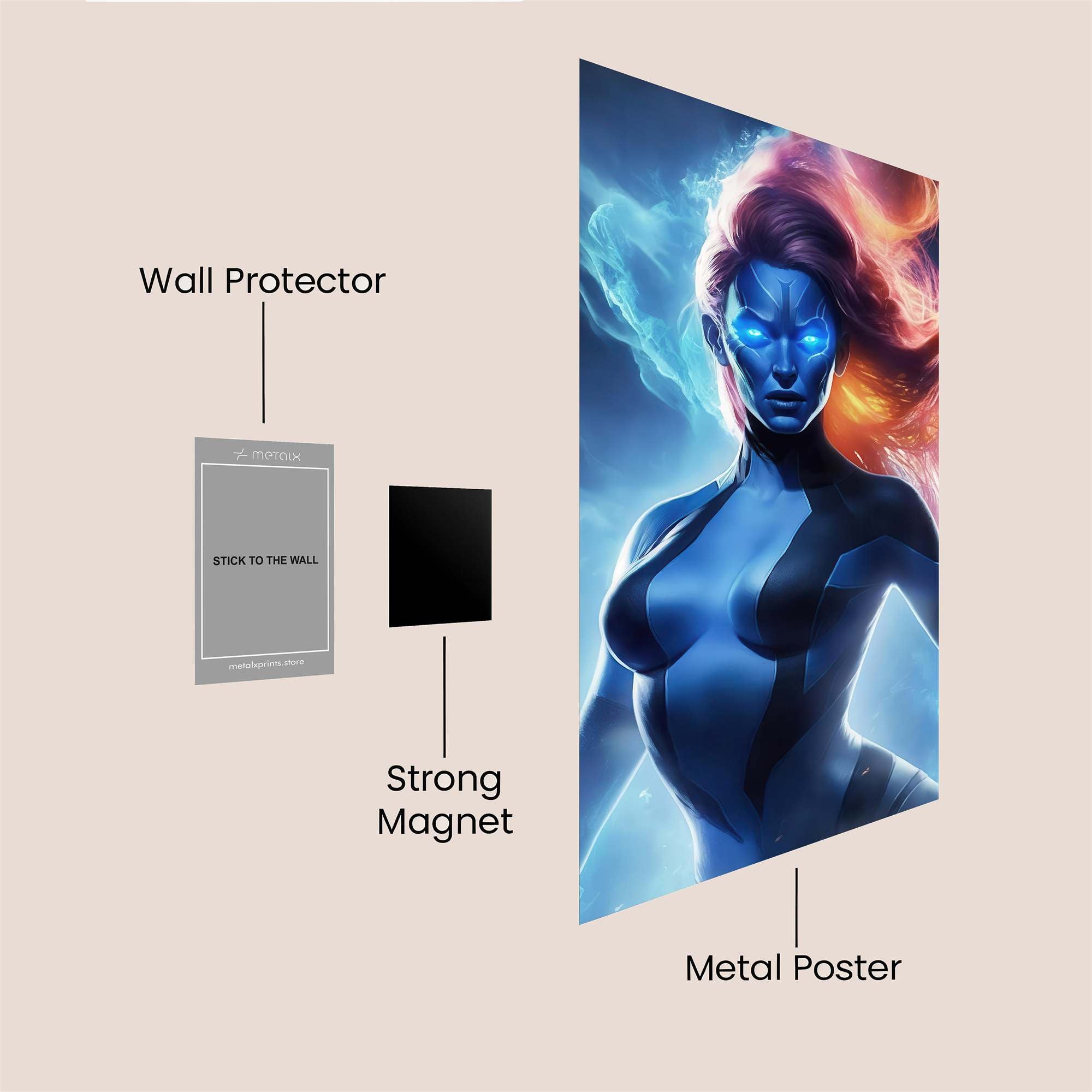 Mystique Blaze Safe Wall Magnetic / M