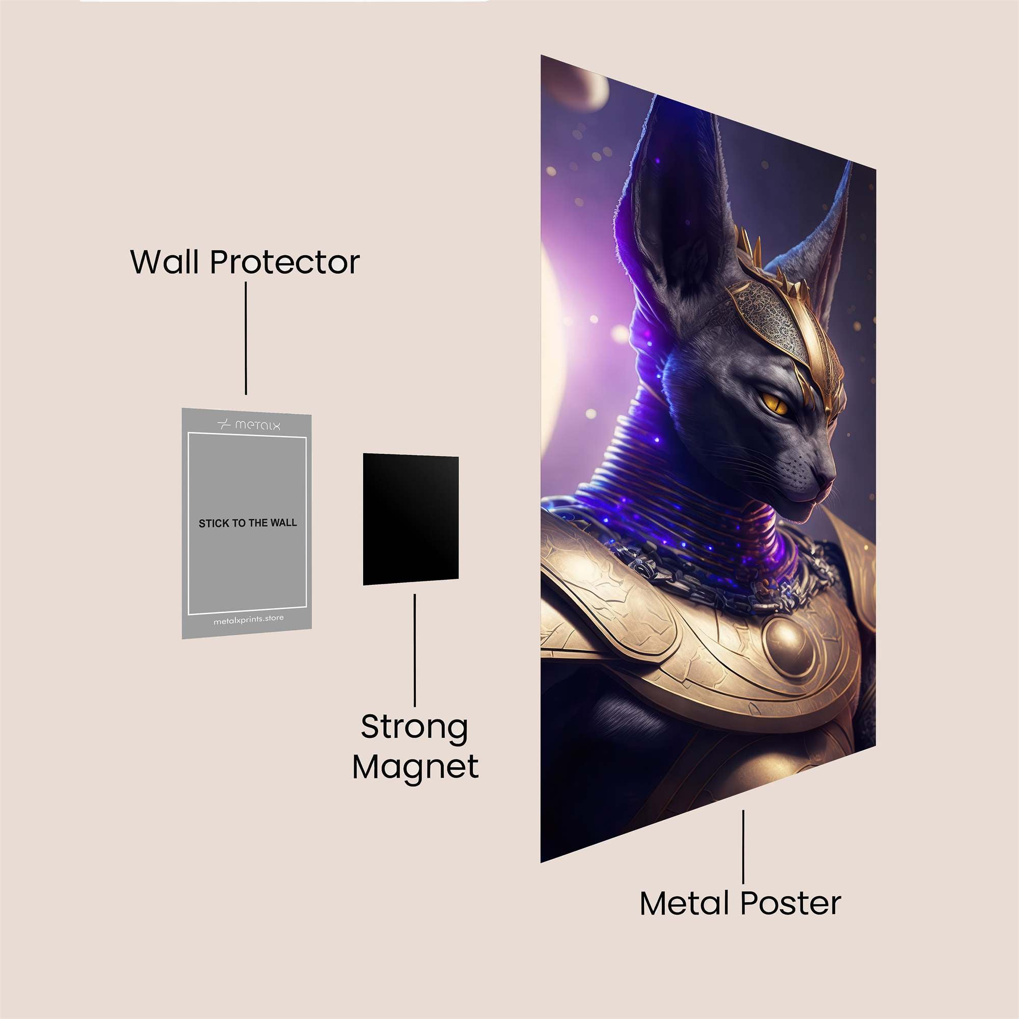 Feline Majesty Safe Wall Magnetic / M