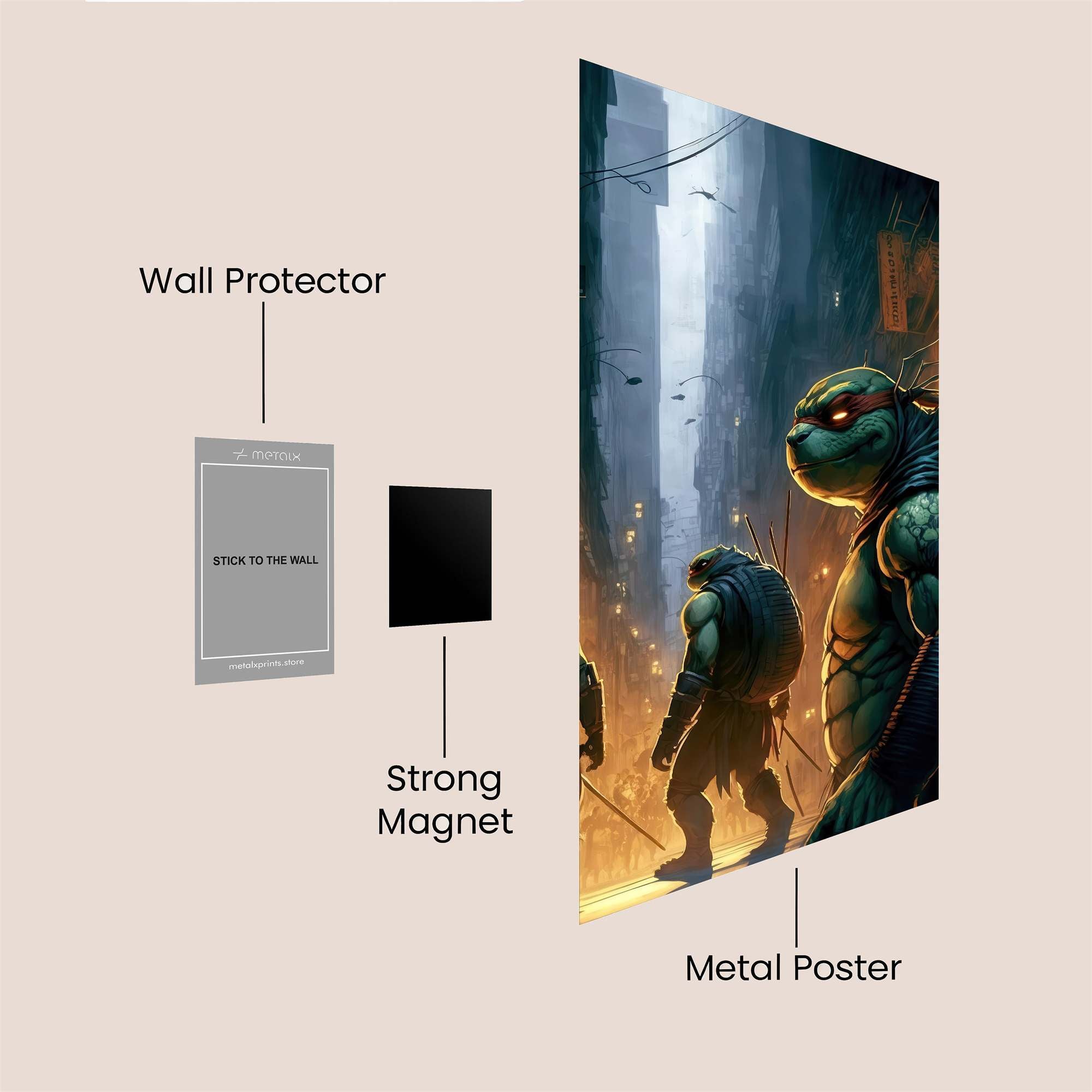 Turtle Vigilance Safe Wall Magnetic / M