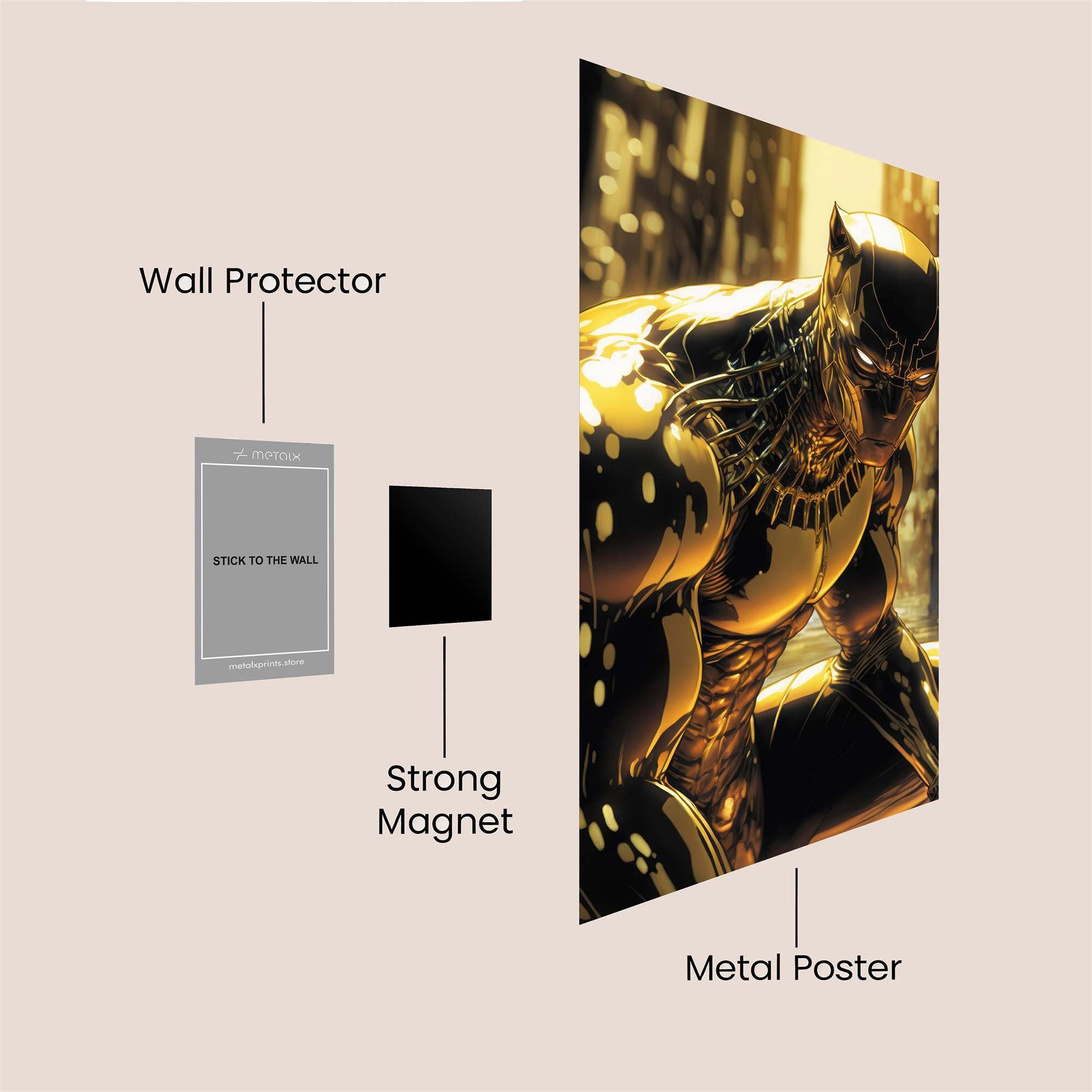 Vibranium Majesty Safe Wall Magnetic / M