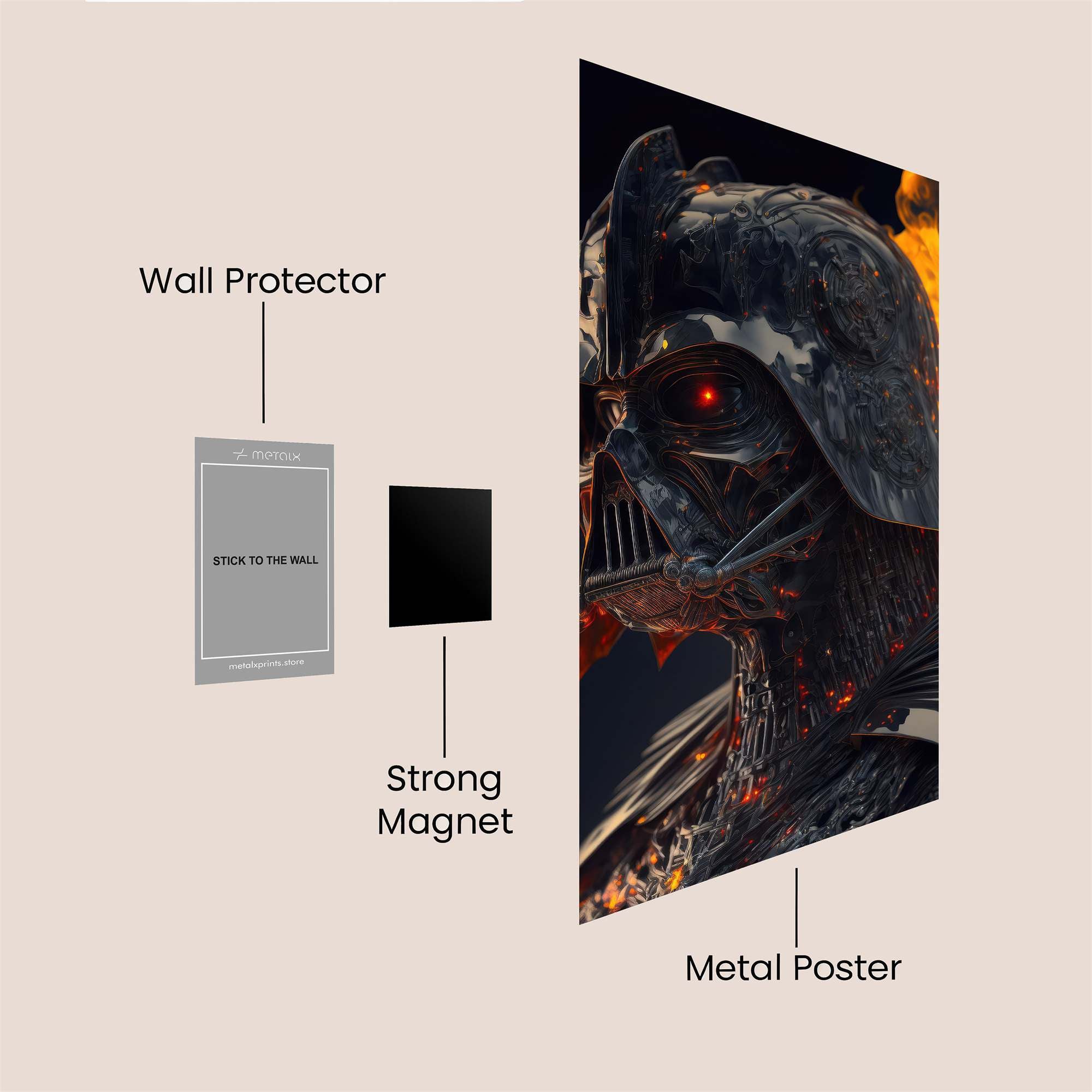 Vader Inferno Safe Wall Magnetic / M