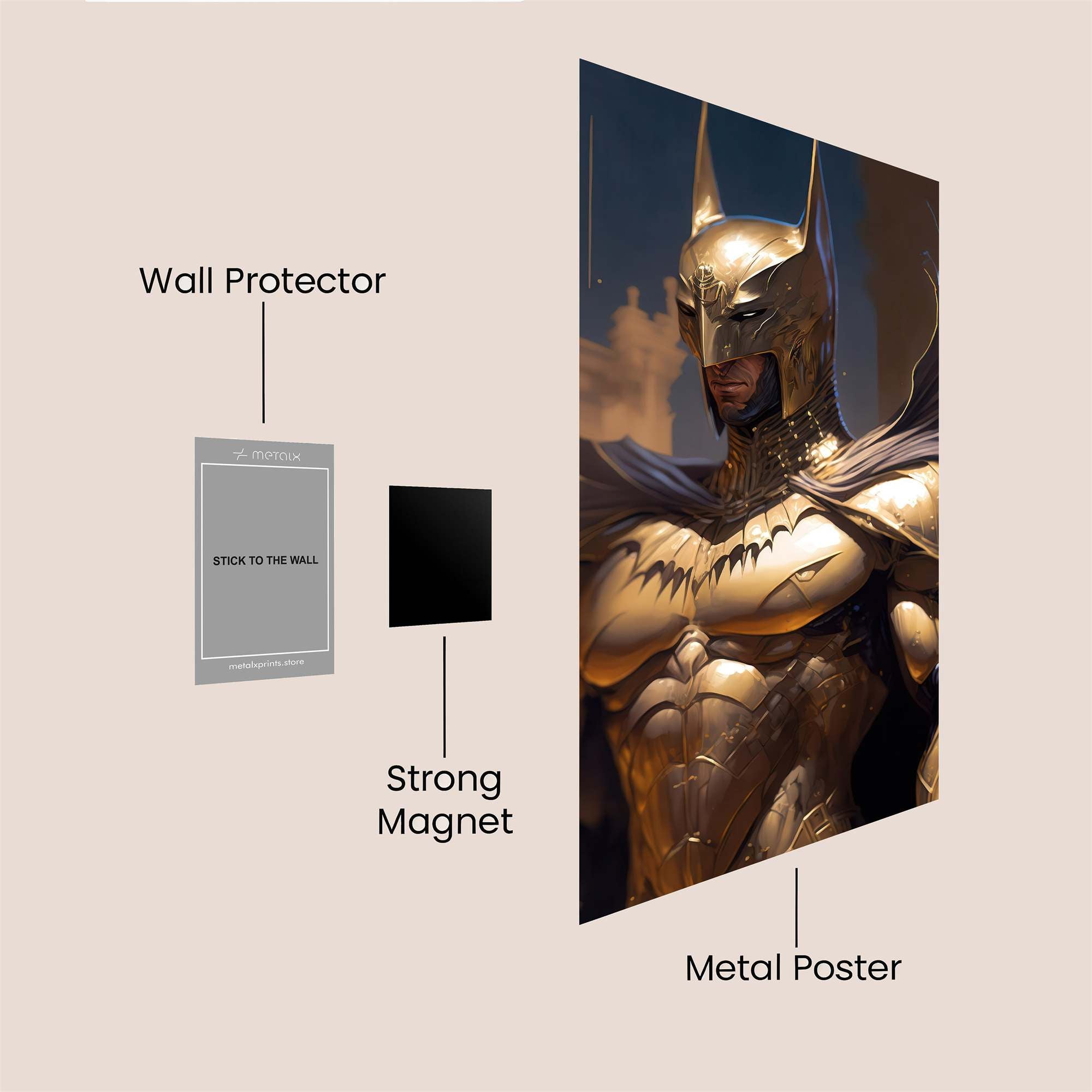 Golden Vigilance Safe Wall Magnetic / M