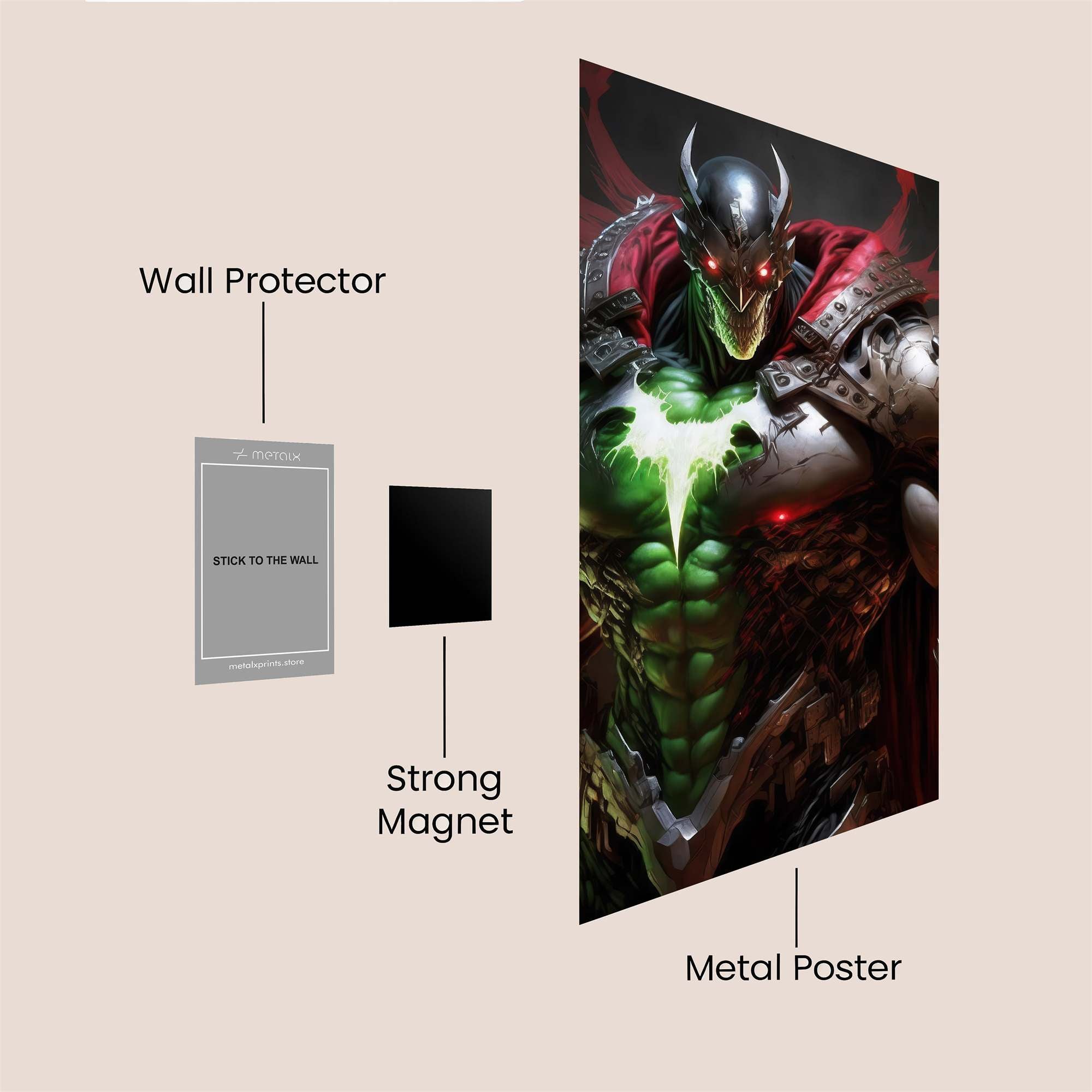 Spawn's Fury Safe Wall Magnetic / M