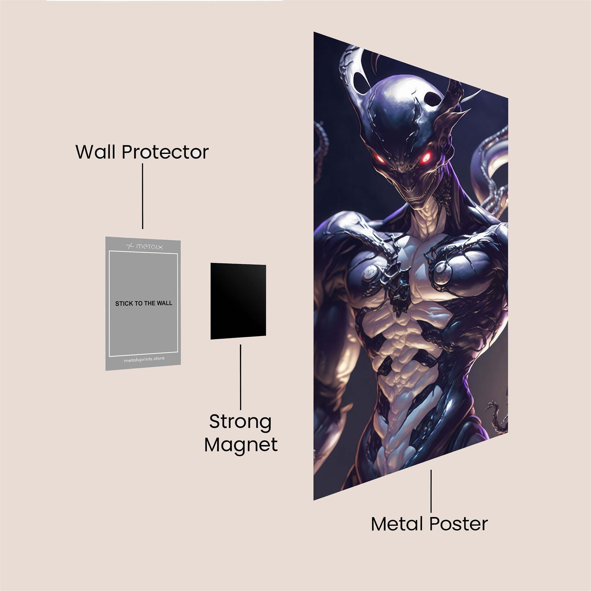 Alien Dread Safe Wall Magnetic / M