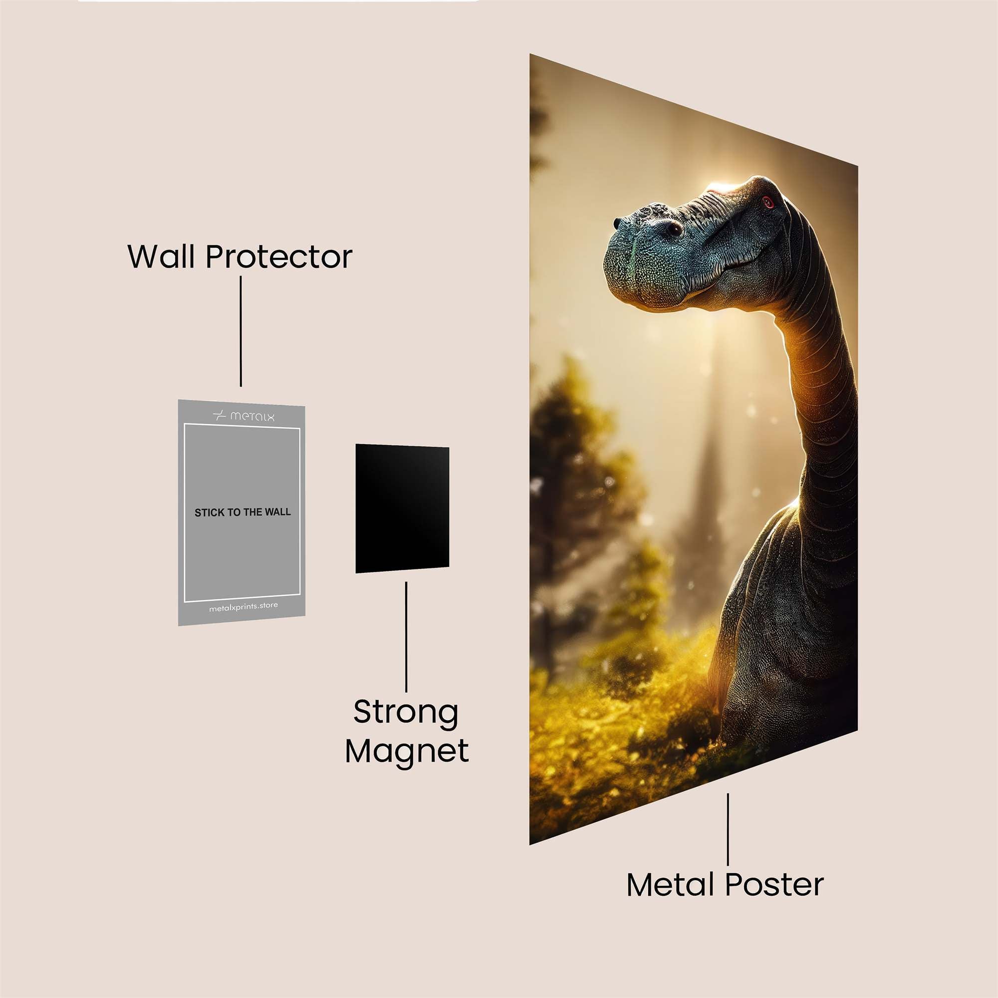 Dino Serenity Safe Wall Magnetic / M