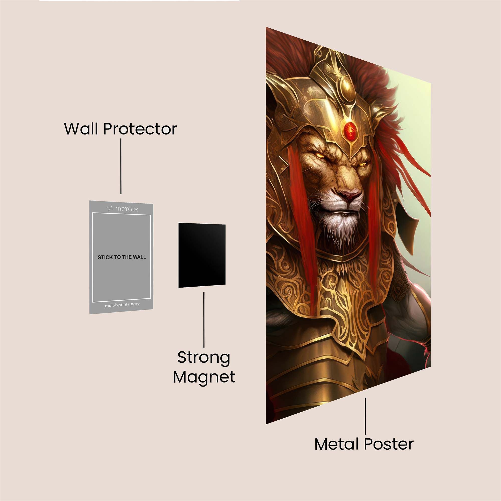 Lion Majesty Safe Wall Magnetic / M