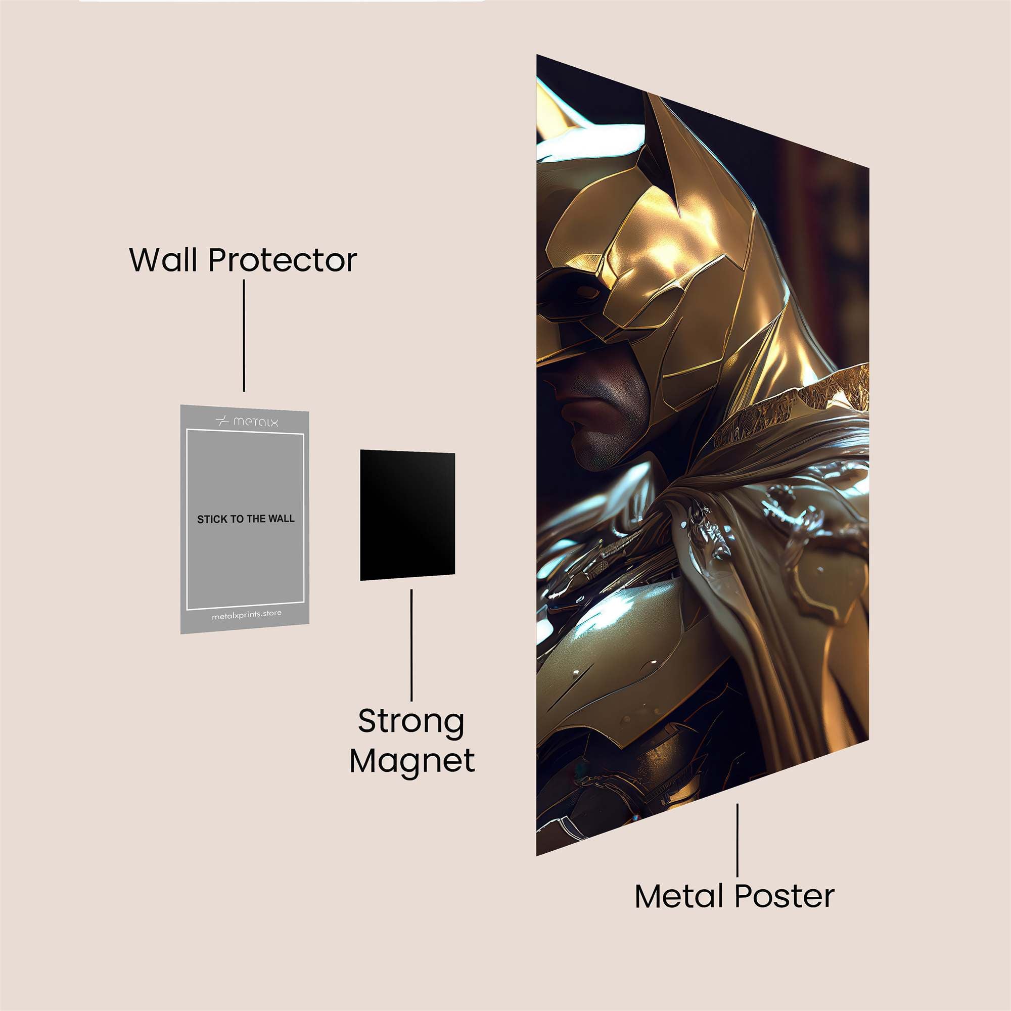 Golden Vigilance Safe Wall Magnetic / M