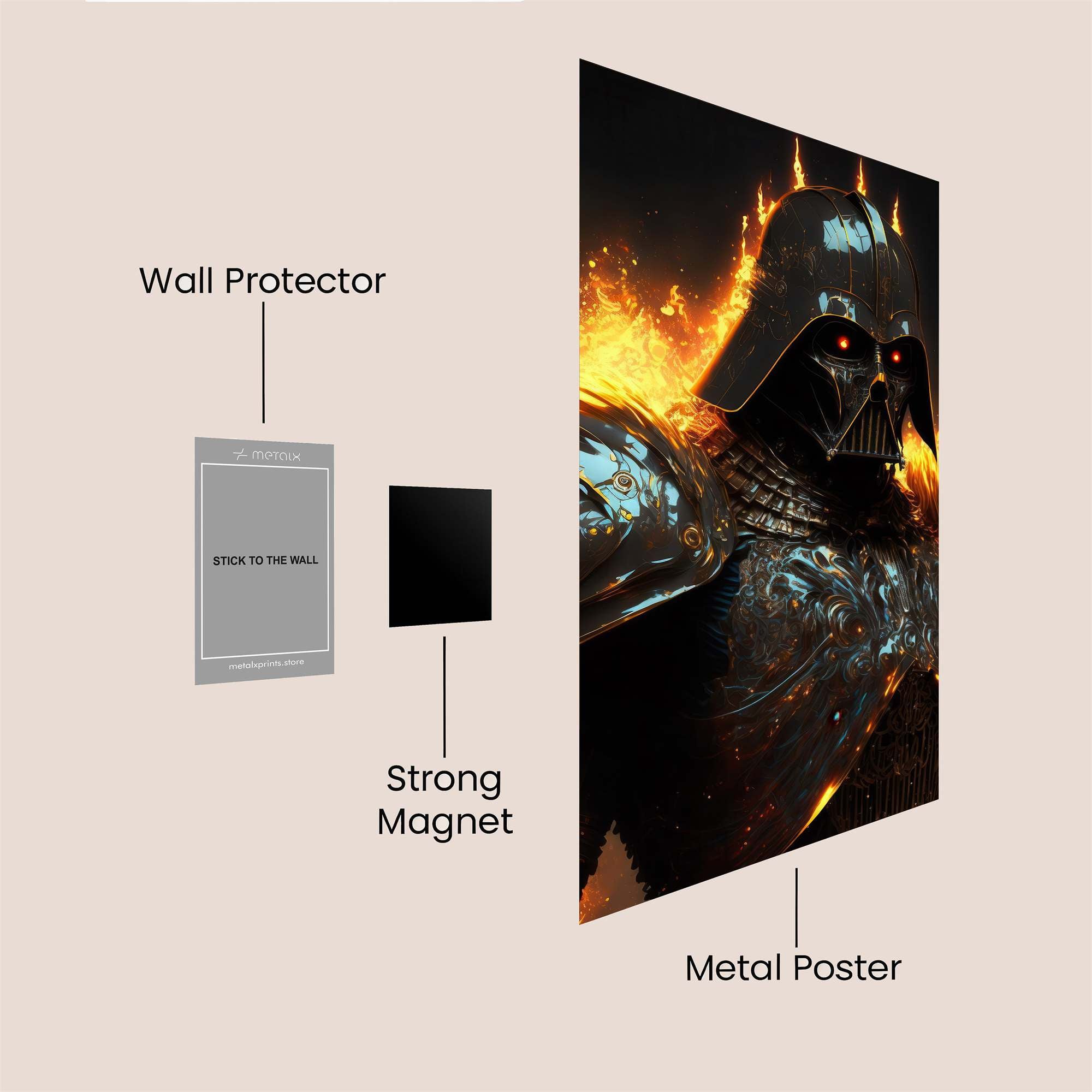 Vader Inferno Safe Wall Magnetic / M