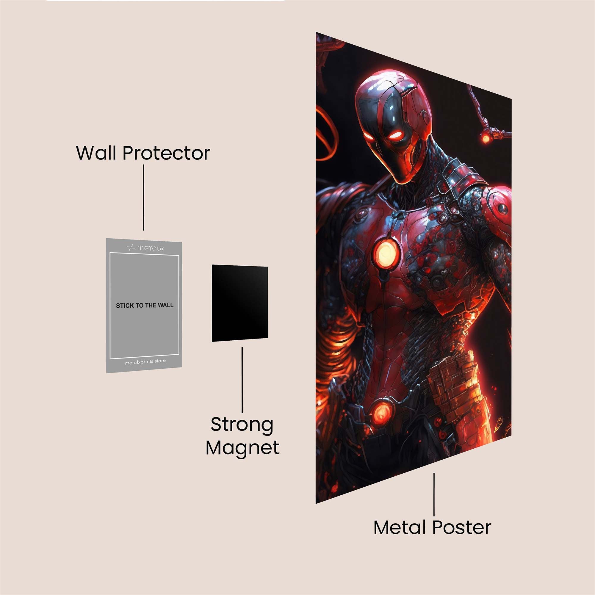 Cyber Avenger Safe Wall Magnetic / M