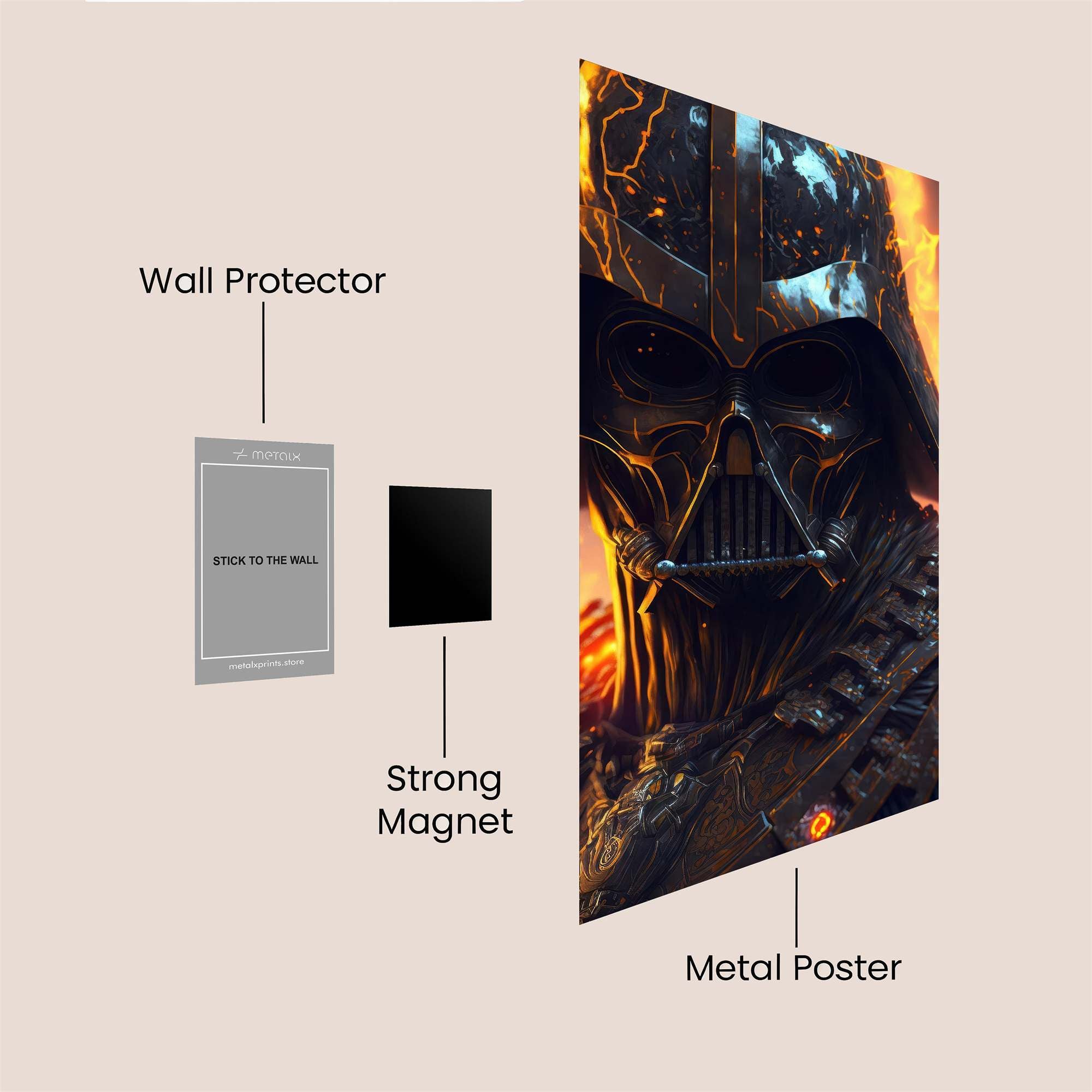 Vader Inferno Safe Wall Magnetic / M