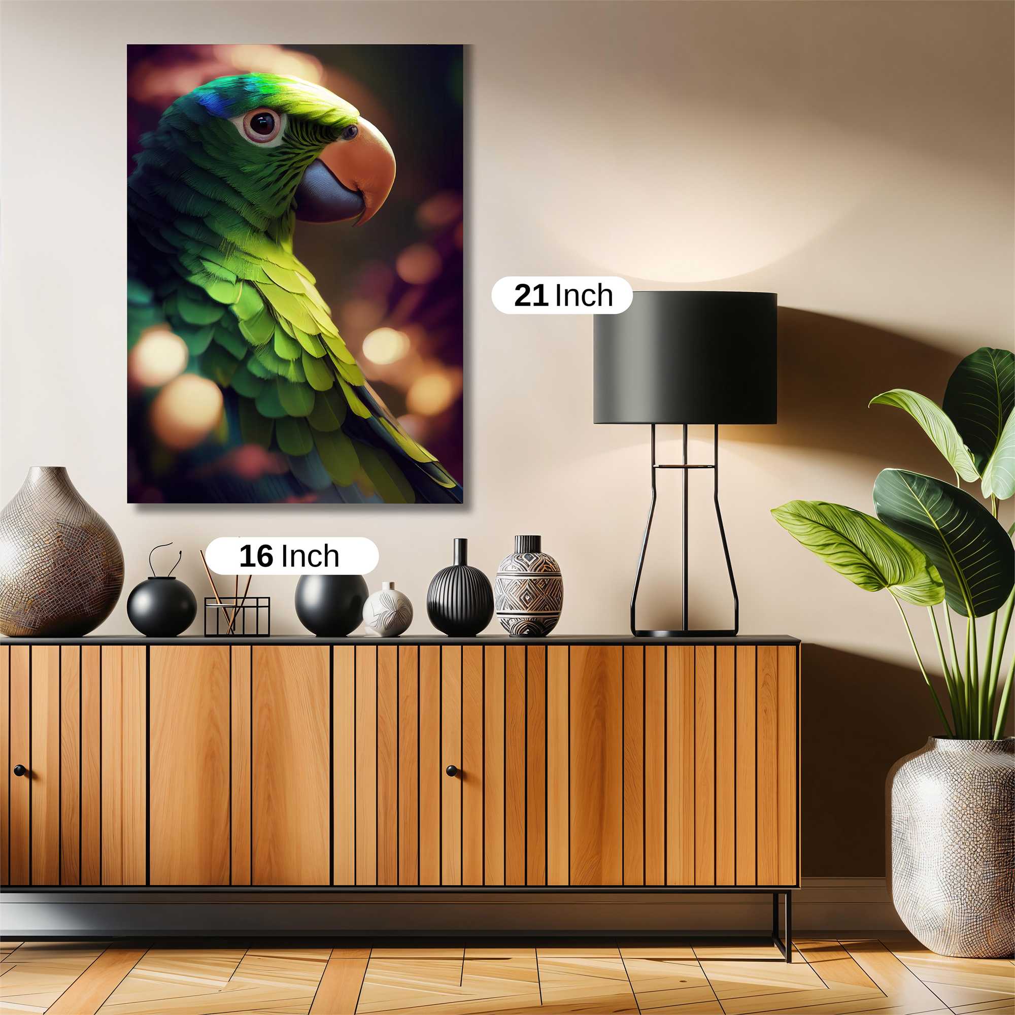 Parrot Luminescence Safe Wall Magnetic / M