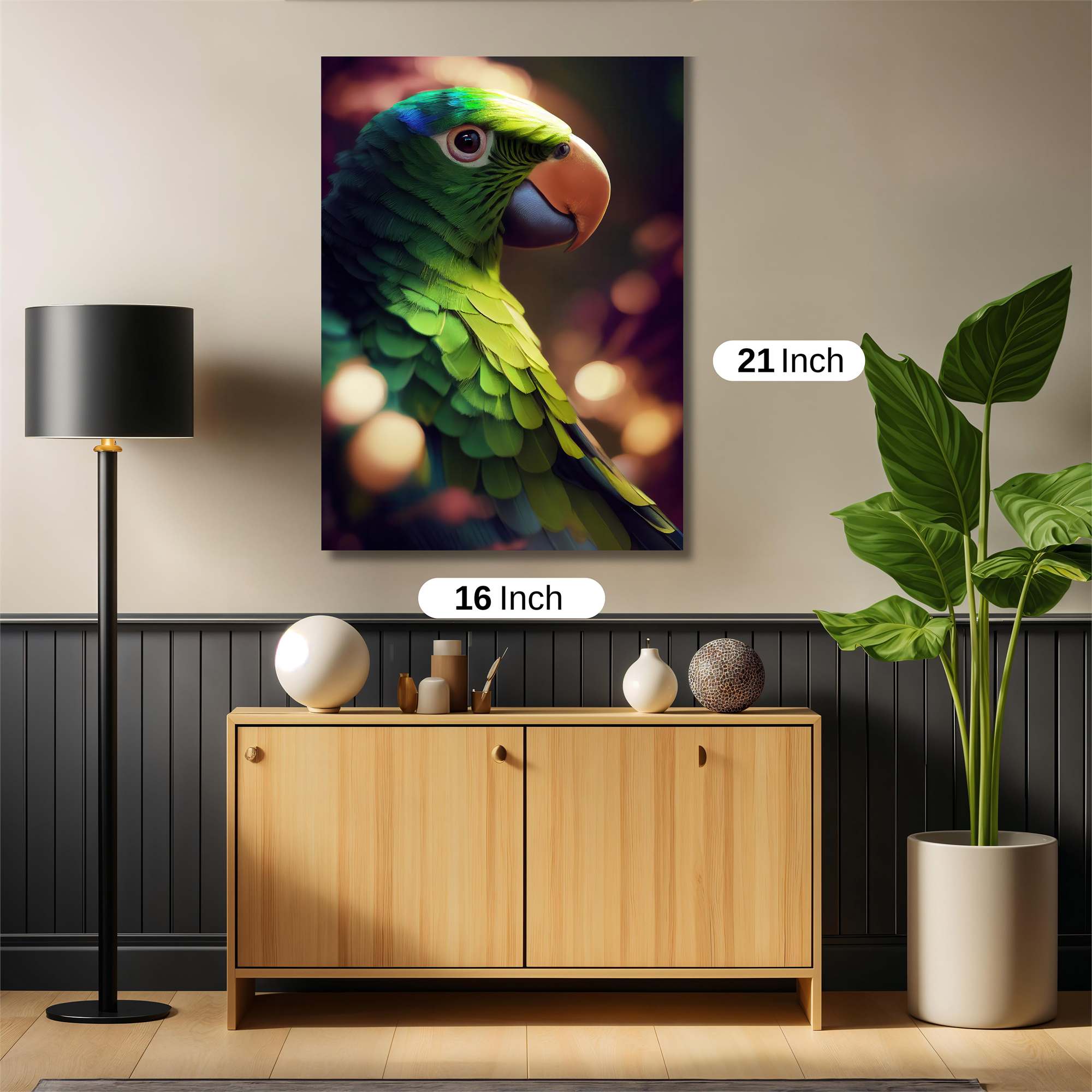 Parrot Luminescence Safe Wall Magnetic / M
