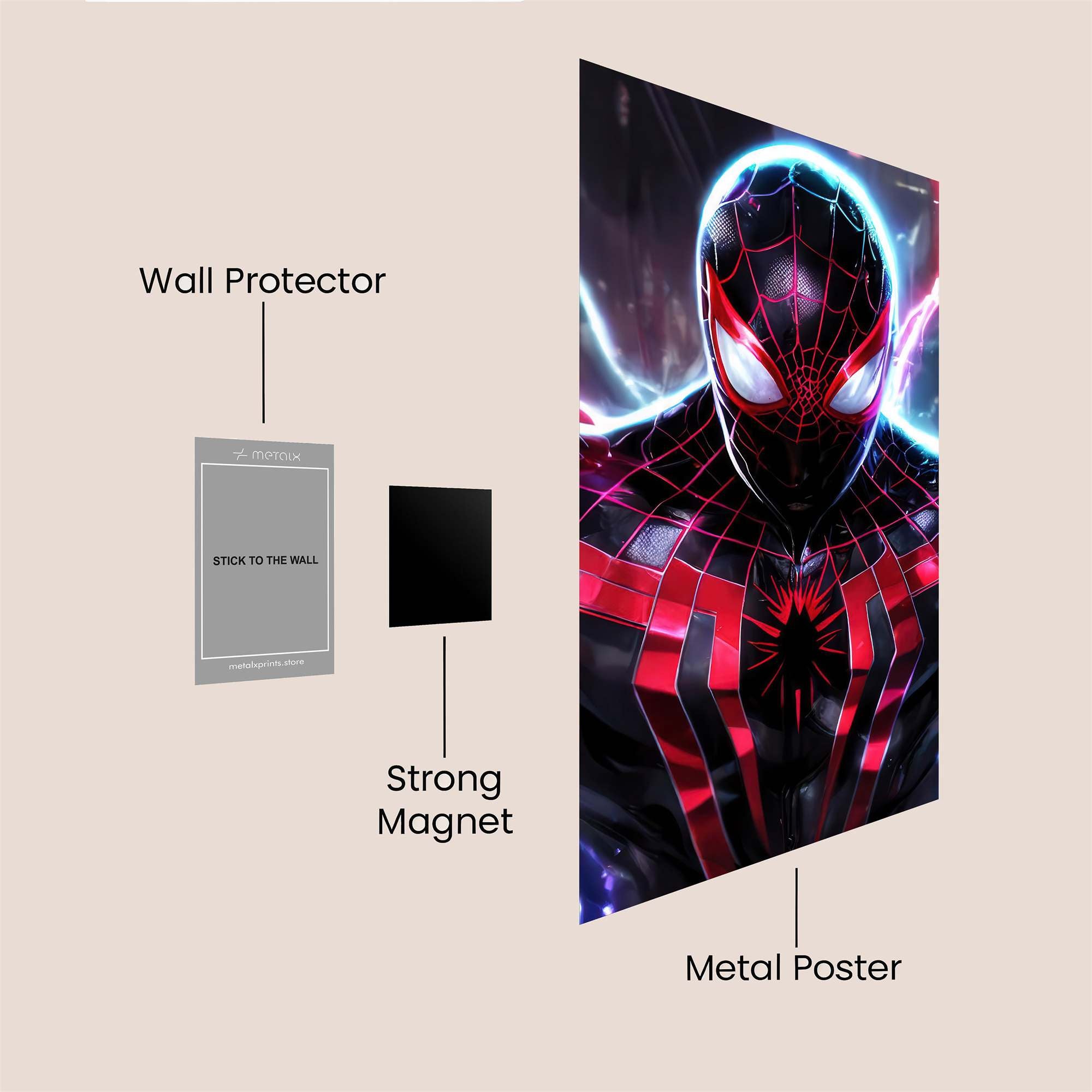 Spider-Electrify Safe Wall Magnetic / M