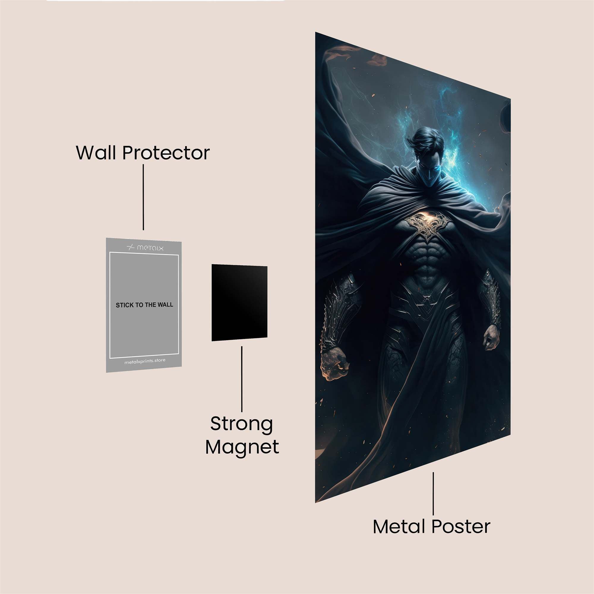 Superman Ascension Safe Wall Magnetic / M