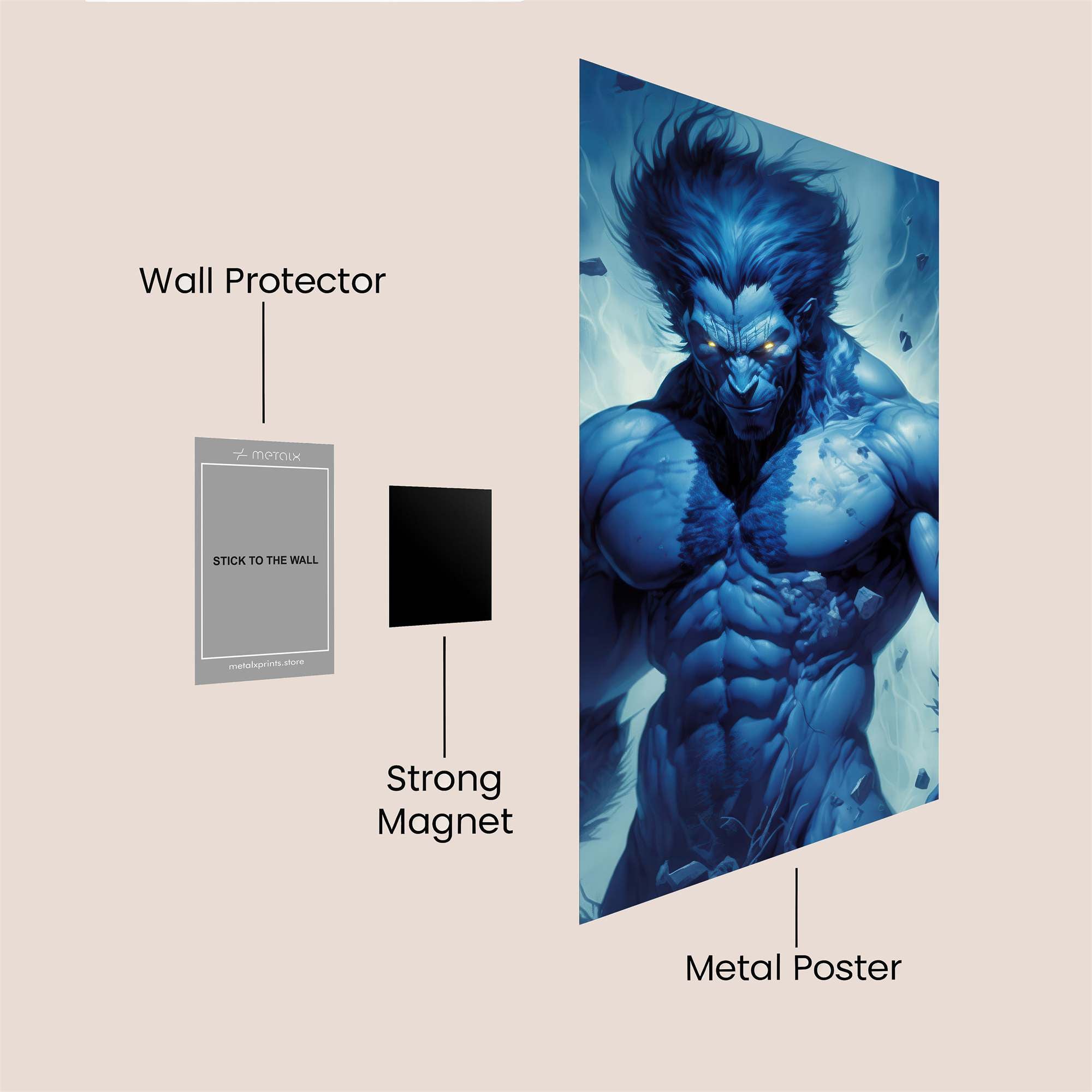Beast Fury Safe Wall Magnetic / M