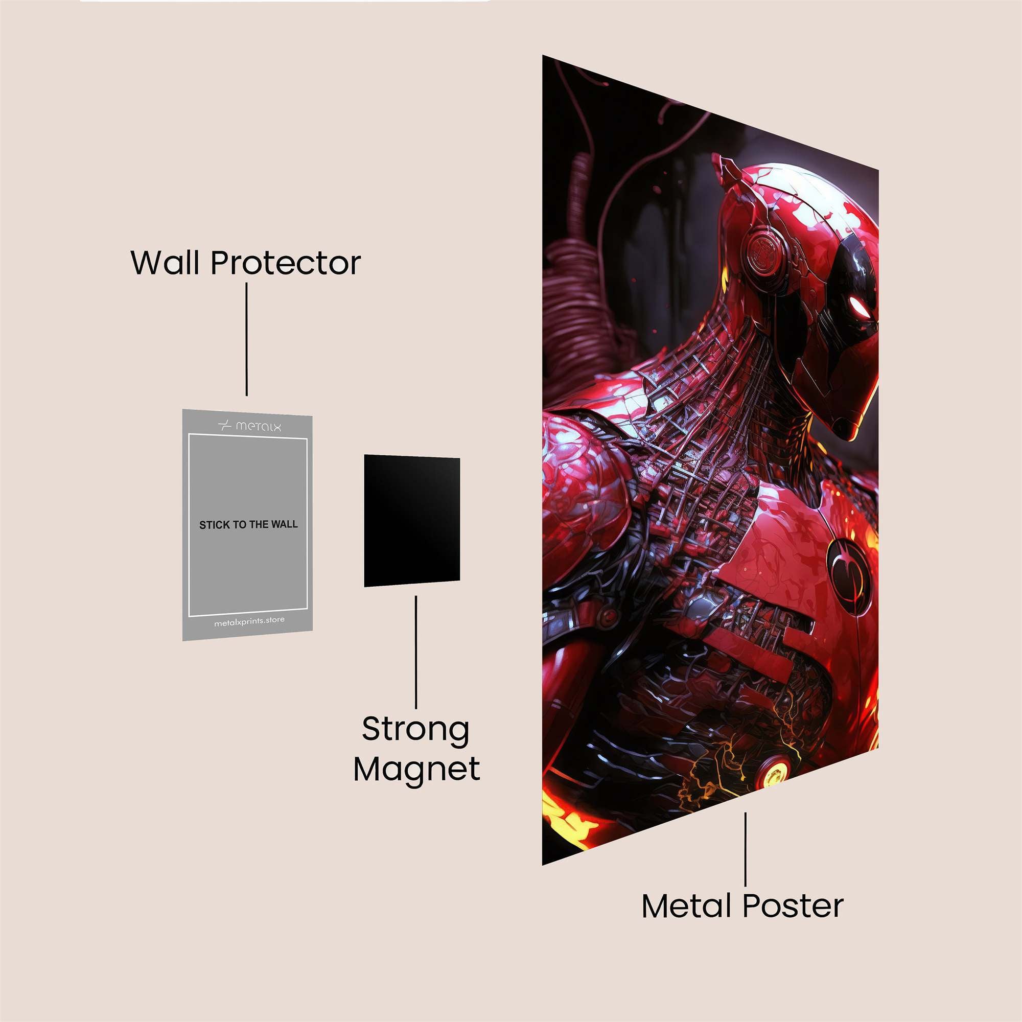 Cybernetic Vigilance Safe Wall Magnetic / M