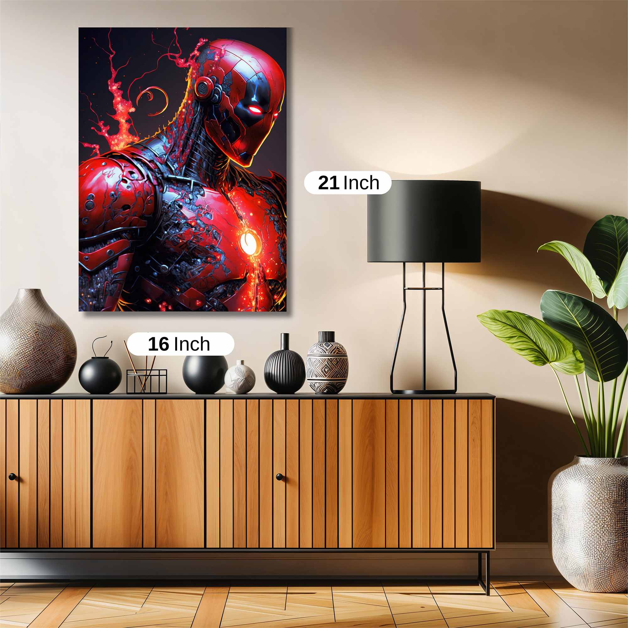 Cyber Inferno Safe Wall Magnetic / M