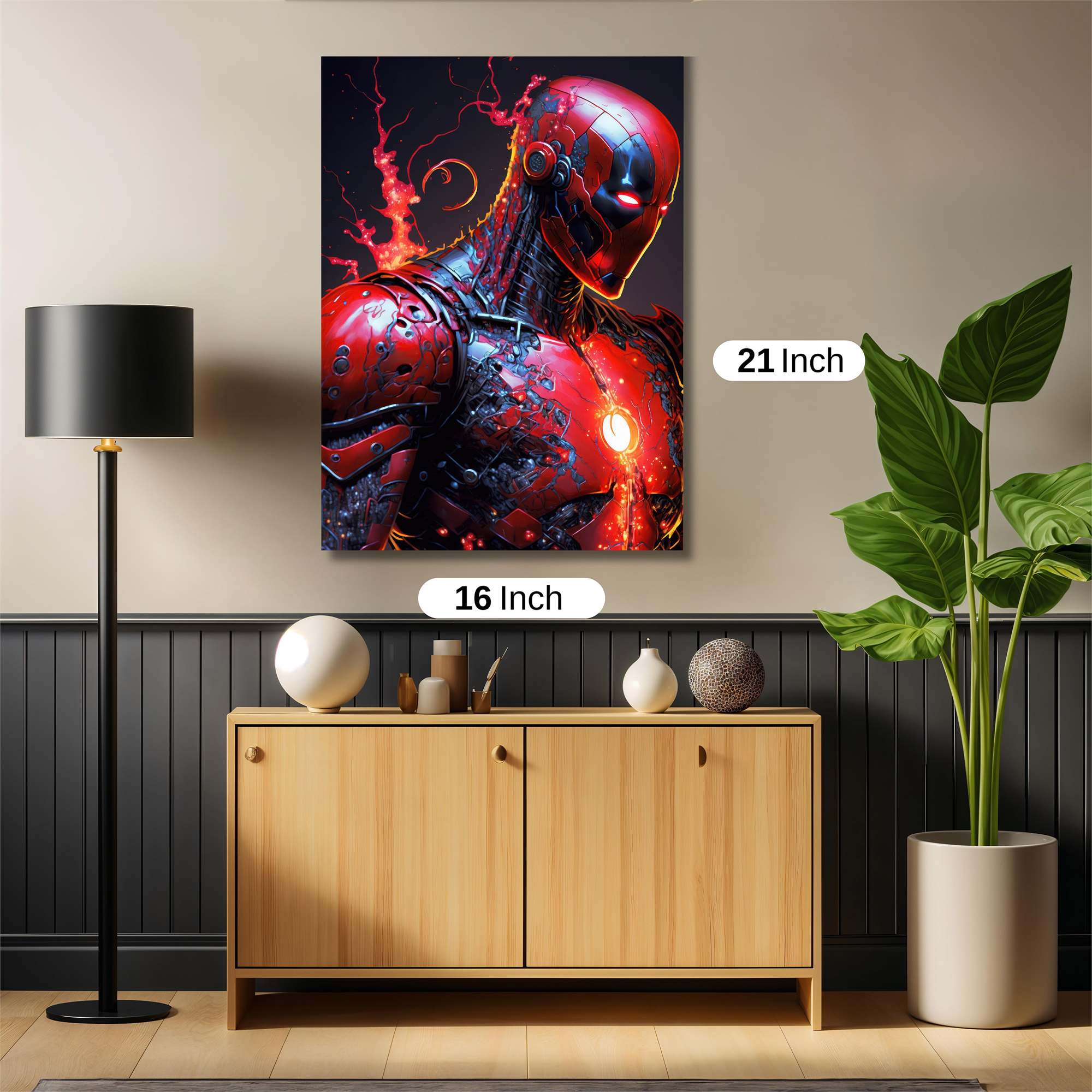 Cyber Inferno Safe Wall Magnetic / M