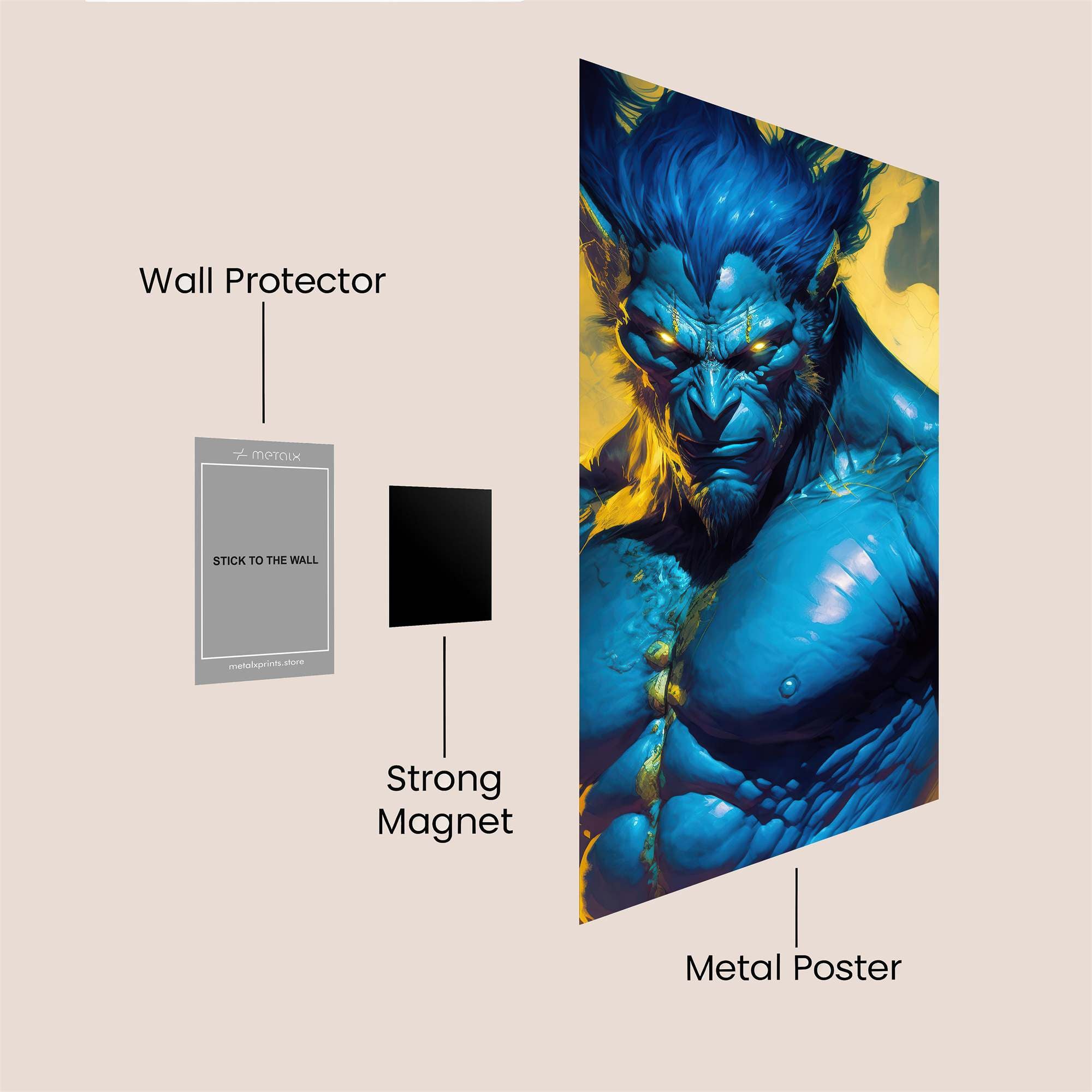 Beastly Vigor Safe Wall Magnetic / M