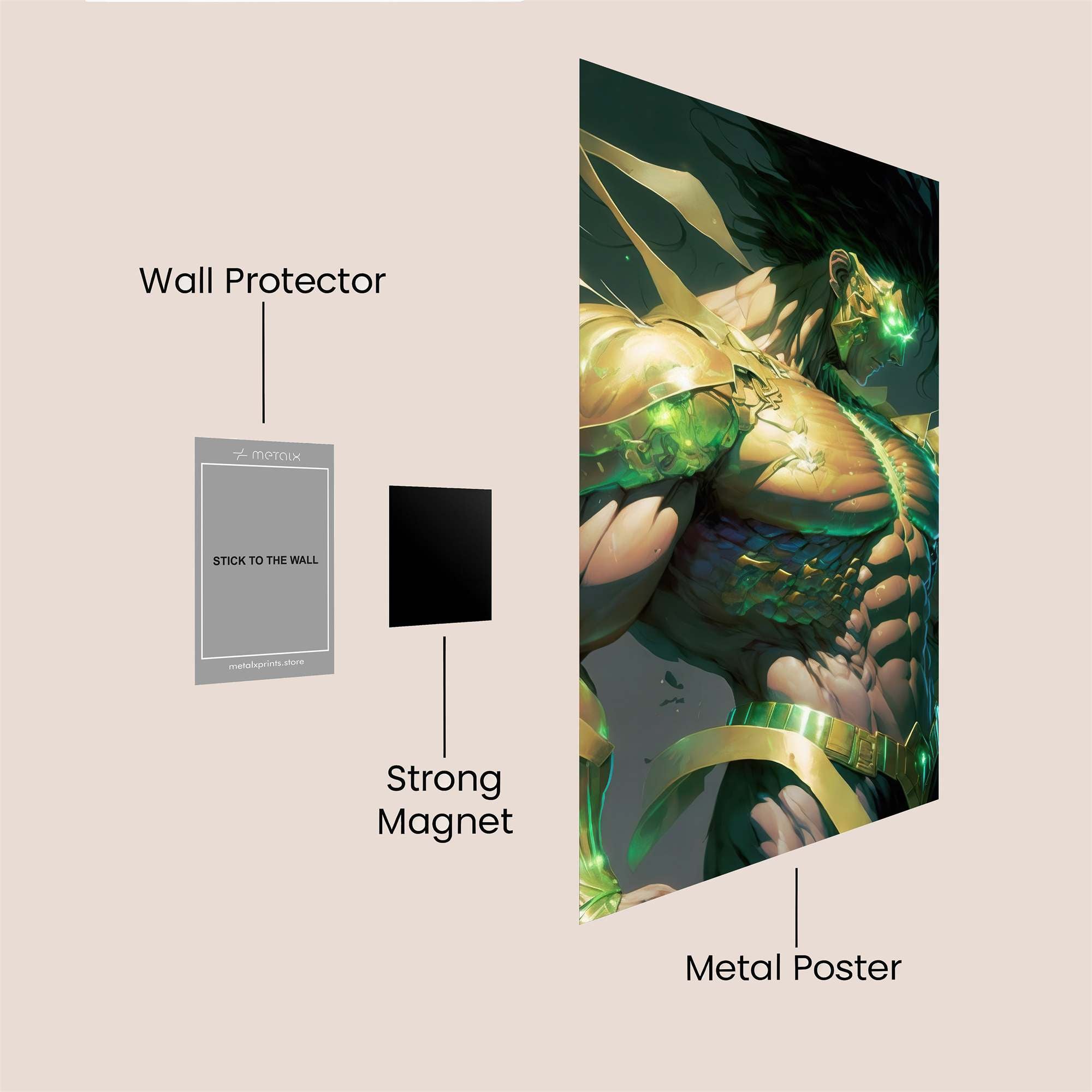 Glowing Might Safe Wall Magnetic / M
