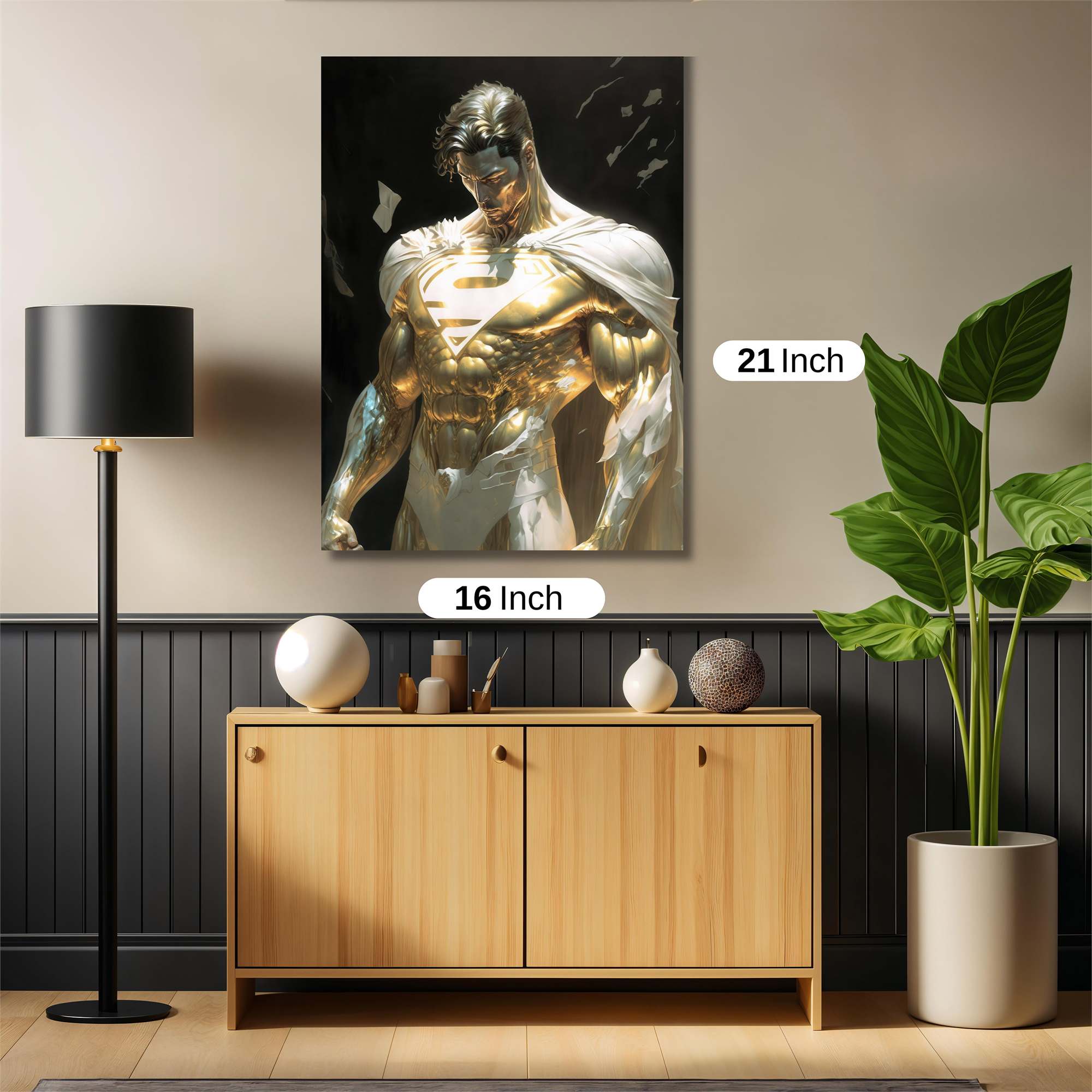 Superman Radiance Safe Wall Magnetic / M