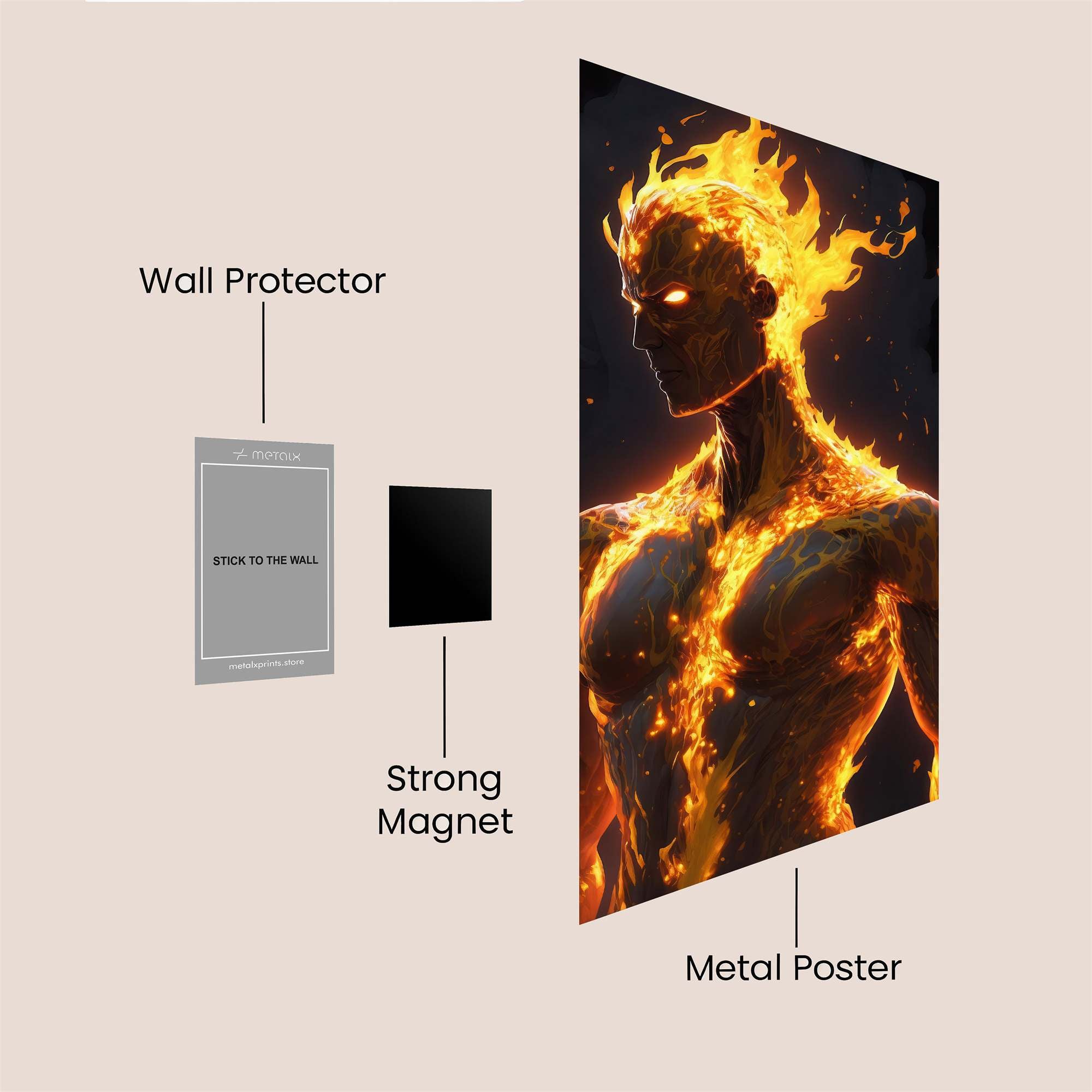Inferno Sentinel Safe Wall Magnetic / M