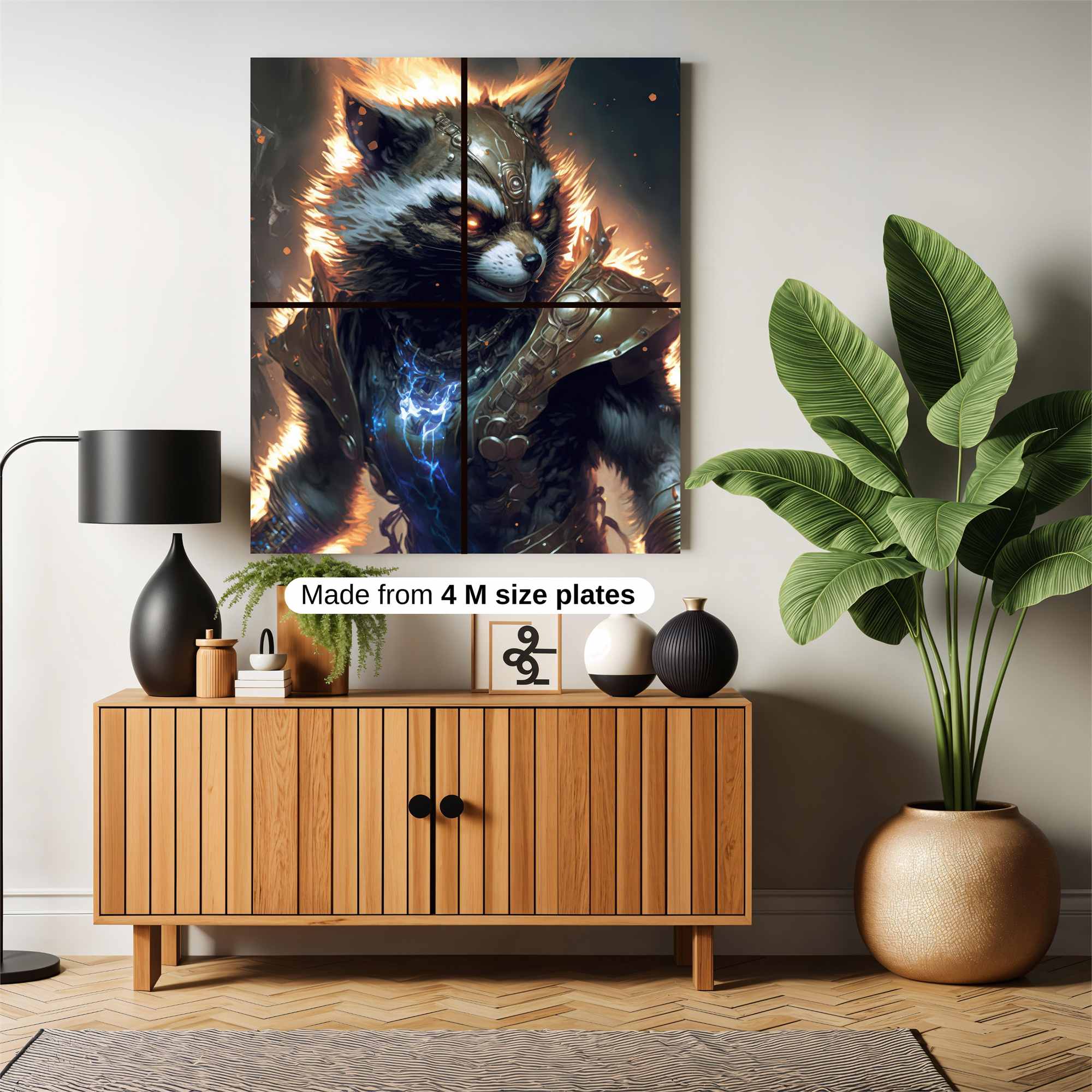 Fierce Warrior Safe Wall Magnetic / M