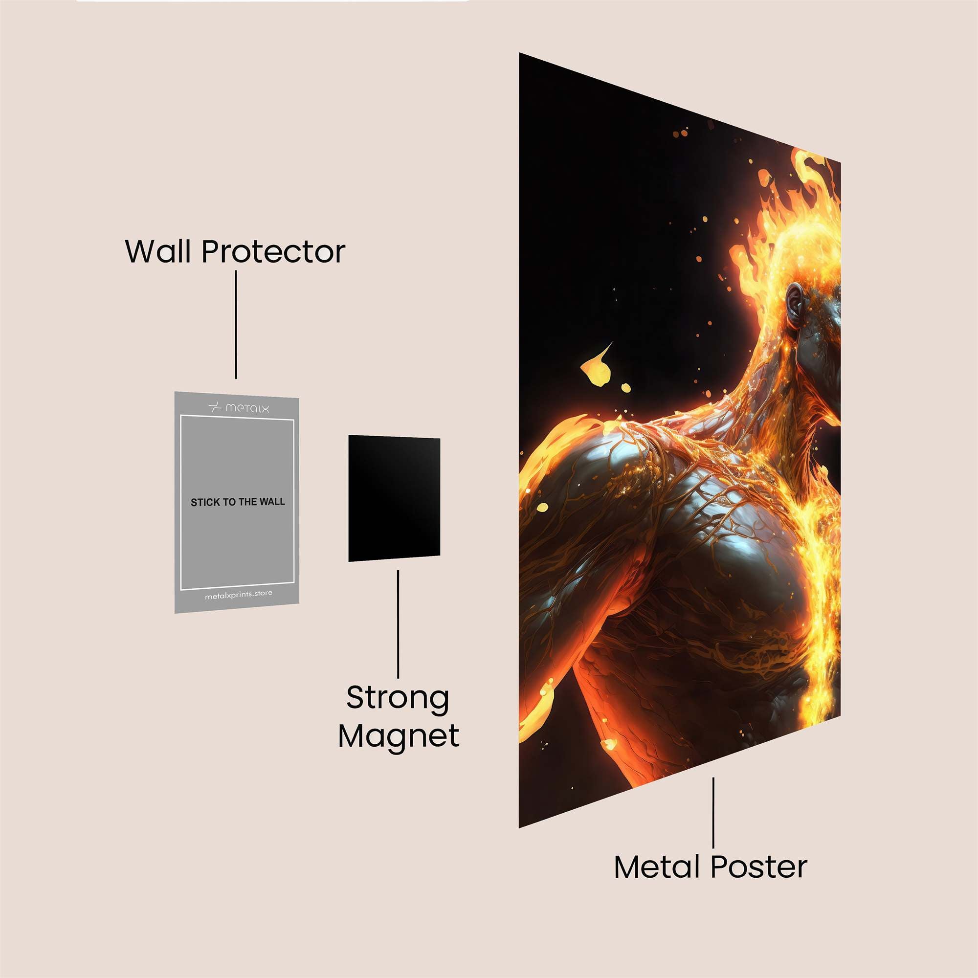 Inferno Majesty Safe Wall Magnetic / M