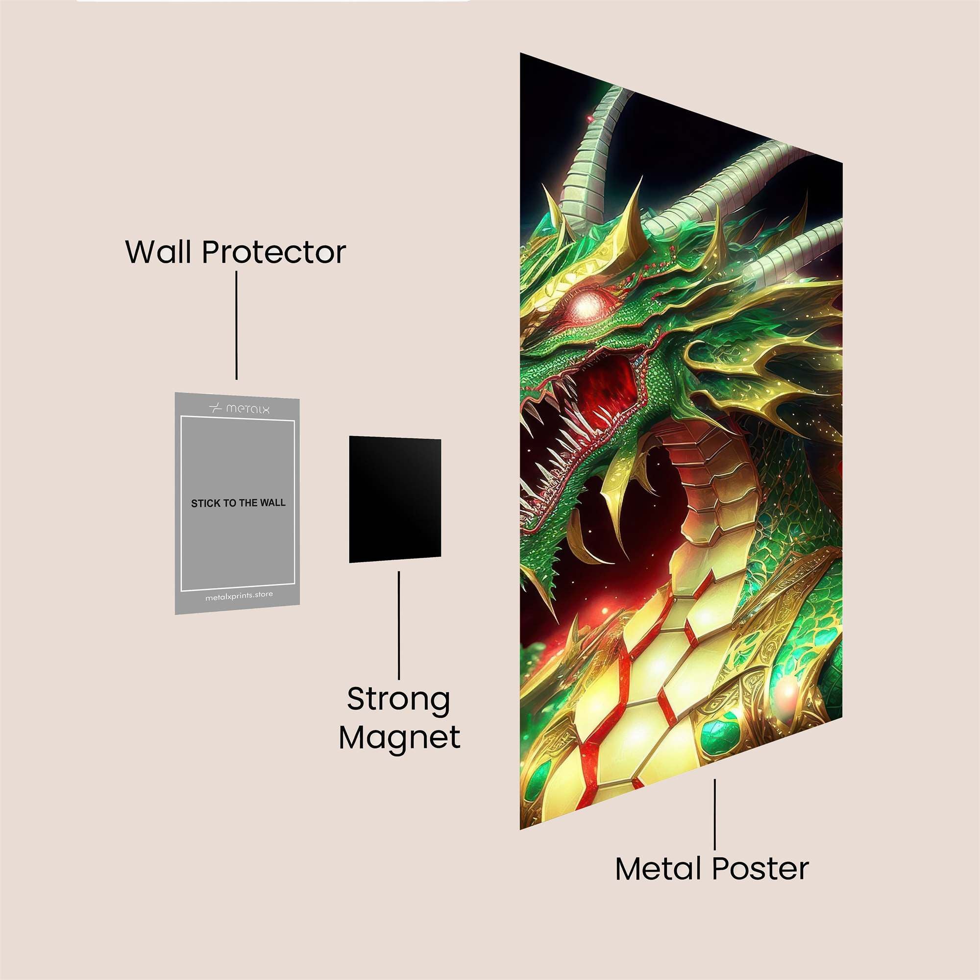 Dragon Majesty Safe Wall Magnetic / M