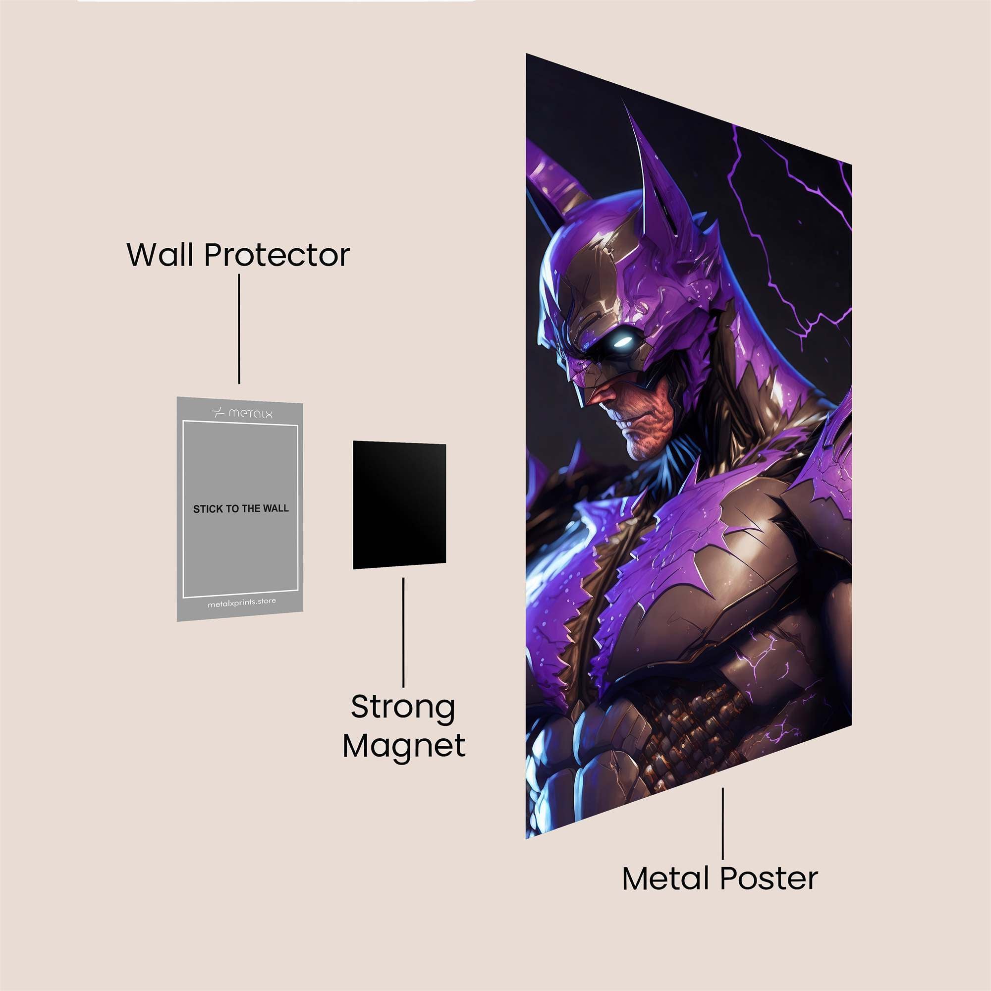 Batman's Fury Safe Wall Magnetic / M
