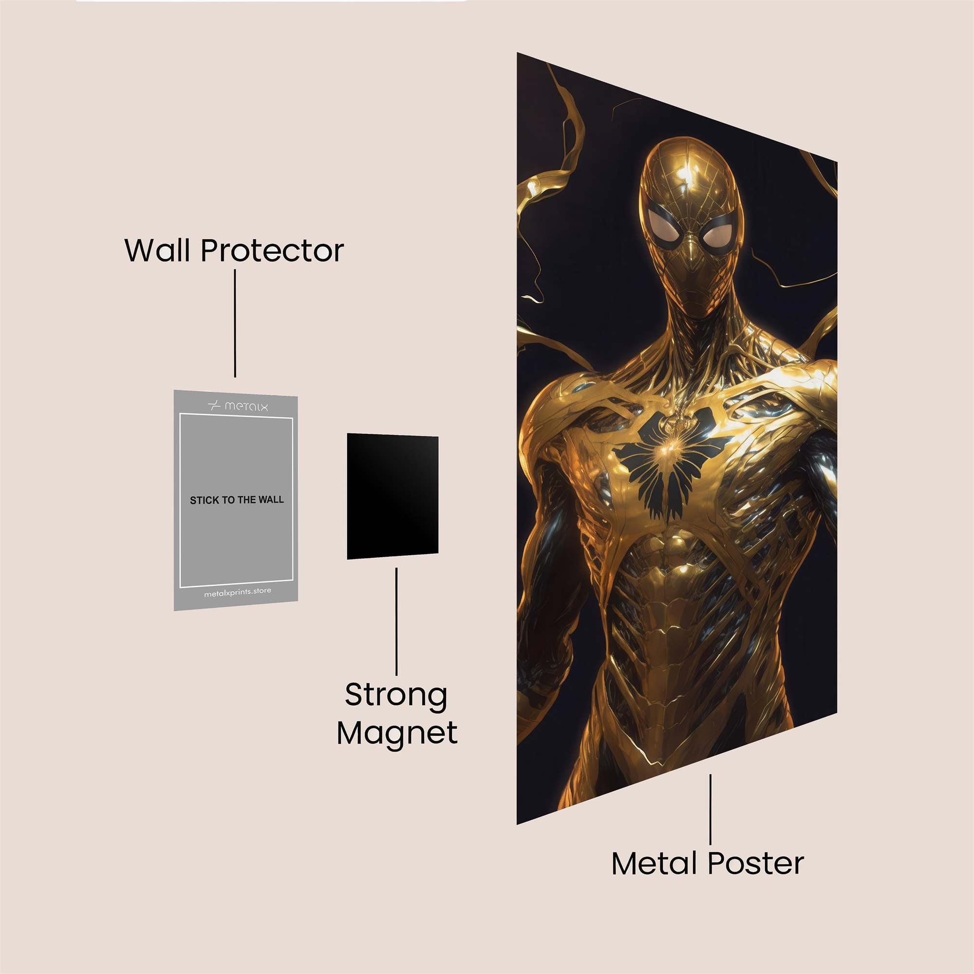 Golden Ascendancy Safe Wall Magnetic / M