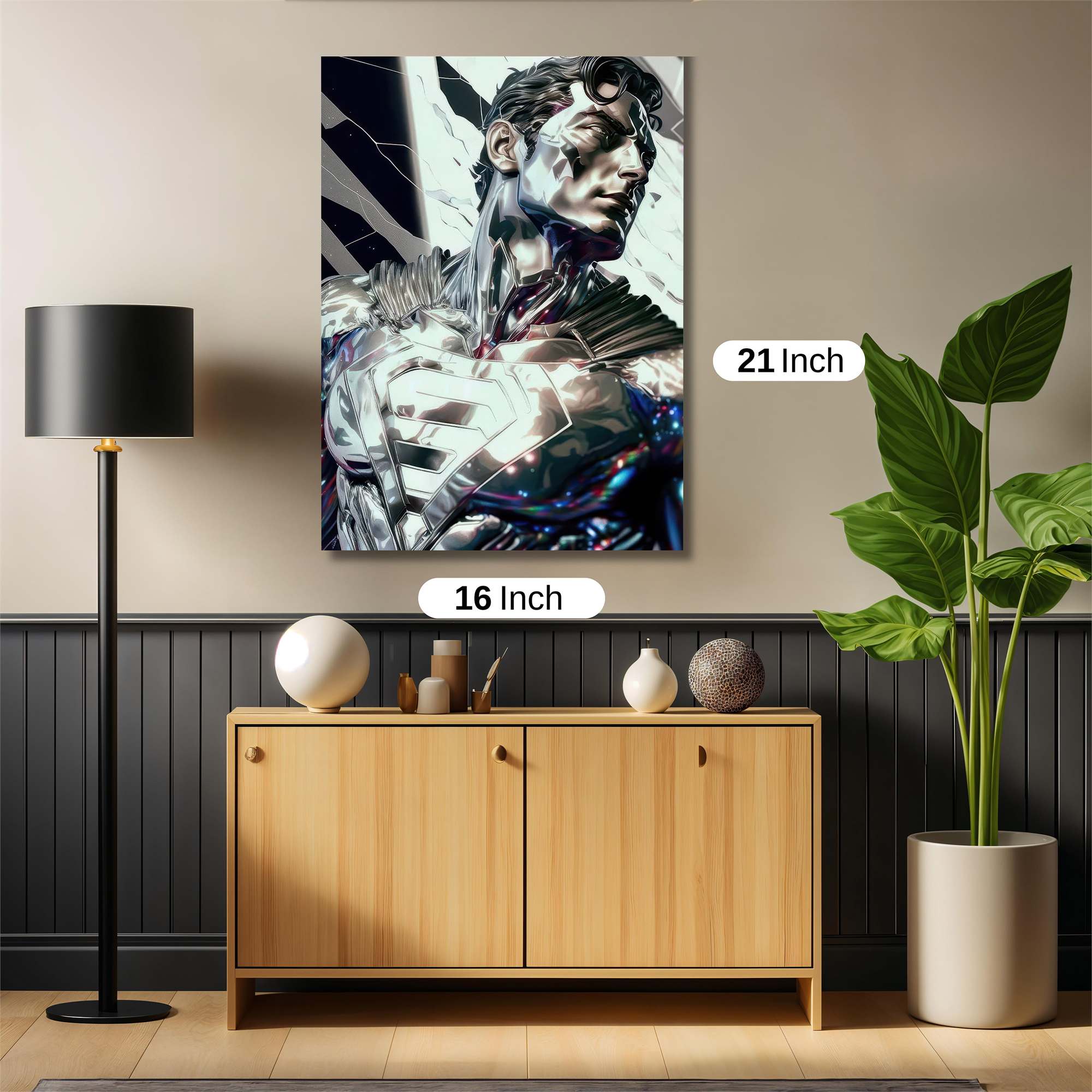Superman Luminescence Safe Wall Magnetic / M